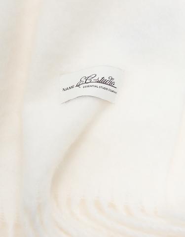Fine fringed scarf — White 2