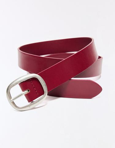 Buckle belt — Burgundy 3