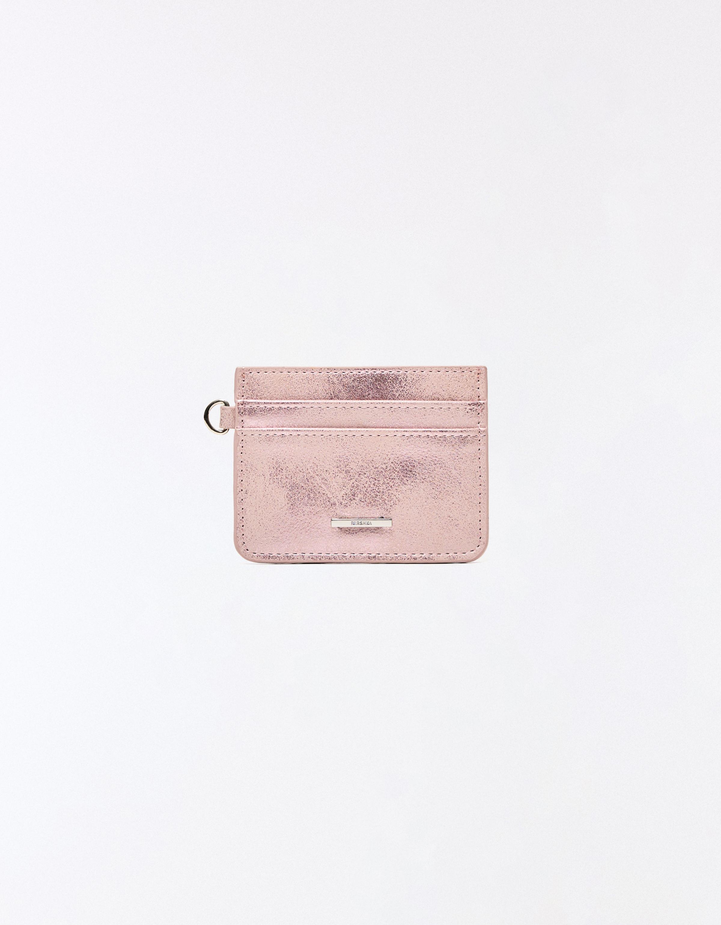 Bershka Mini-Kartenetui Aus Kunstleder Damen Grau