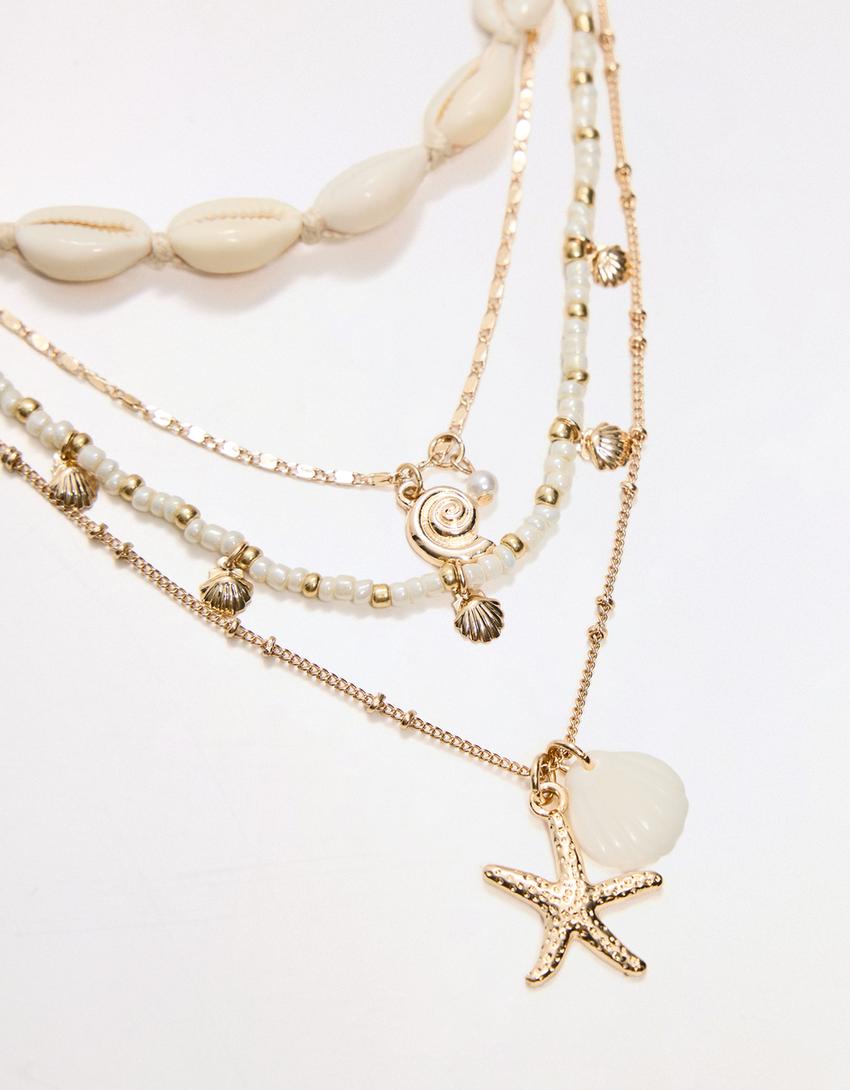 Pack 4 collares marinos-Crudo