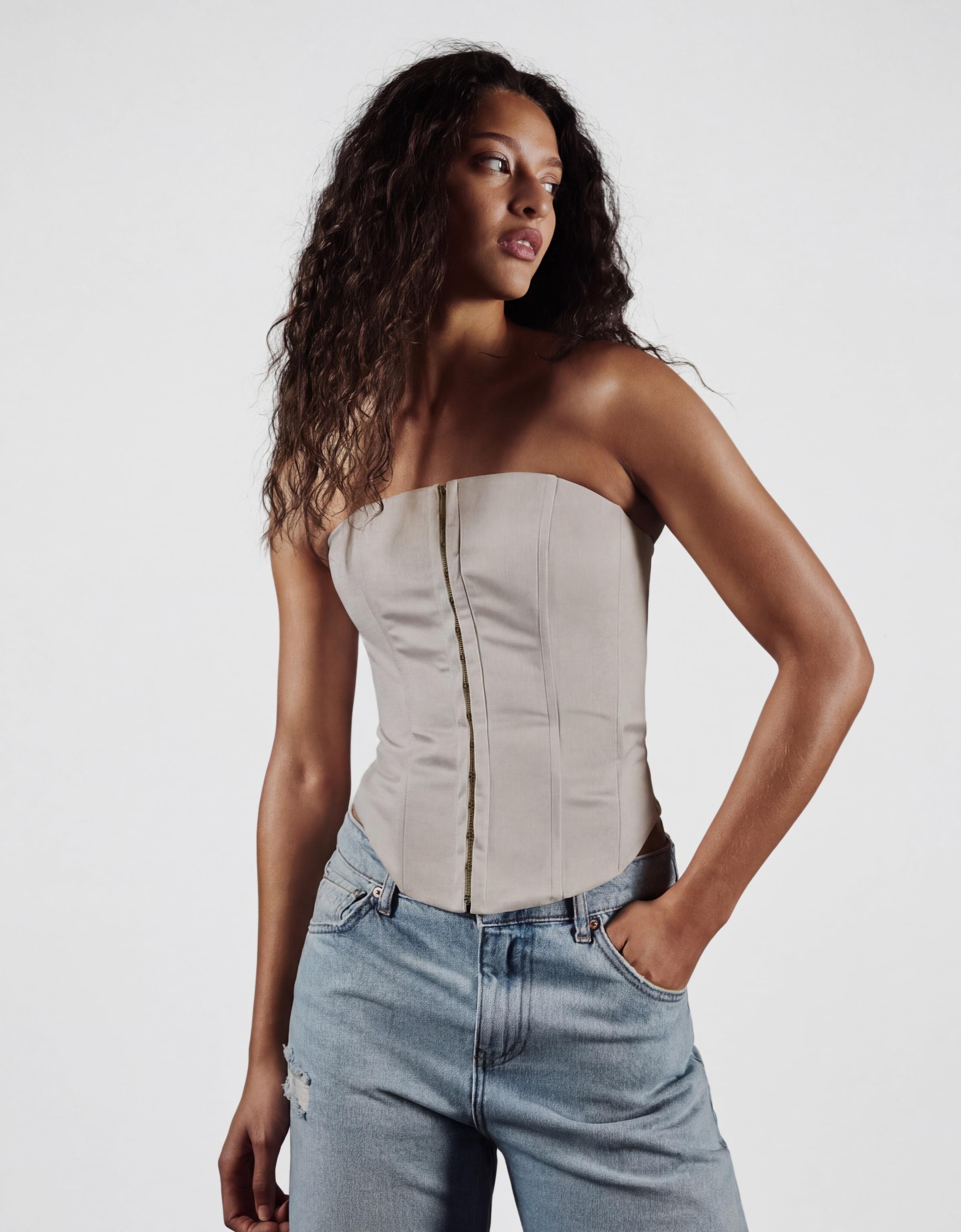 Saten büstiyer top - Görsel 23