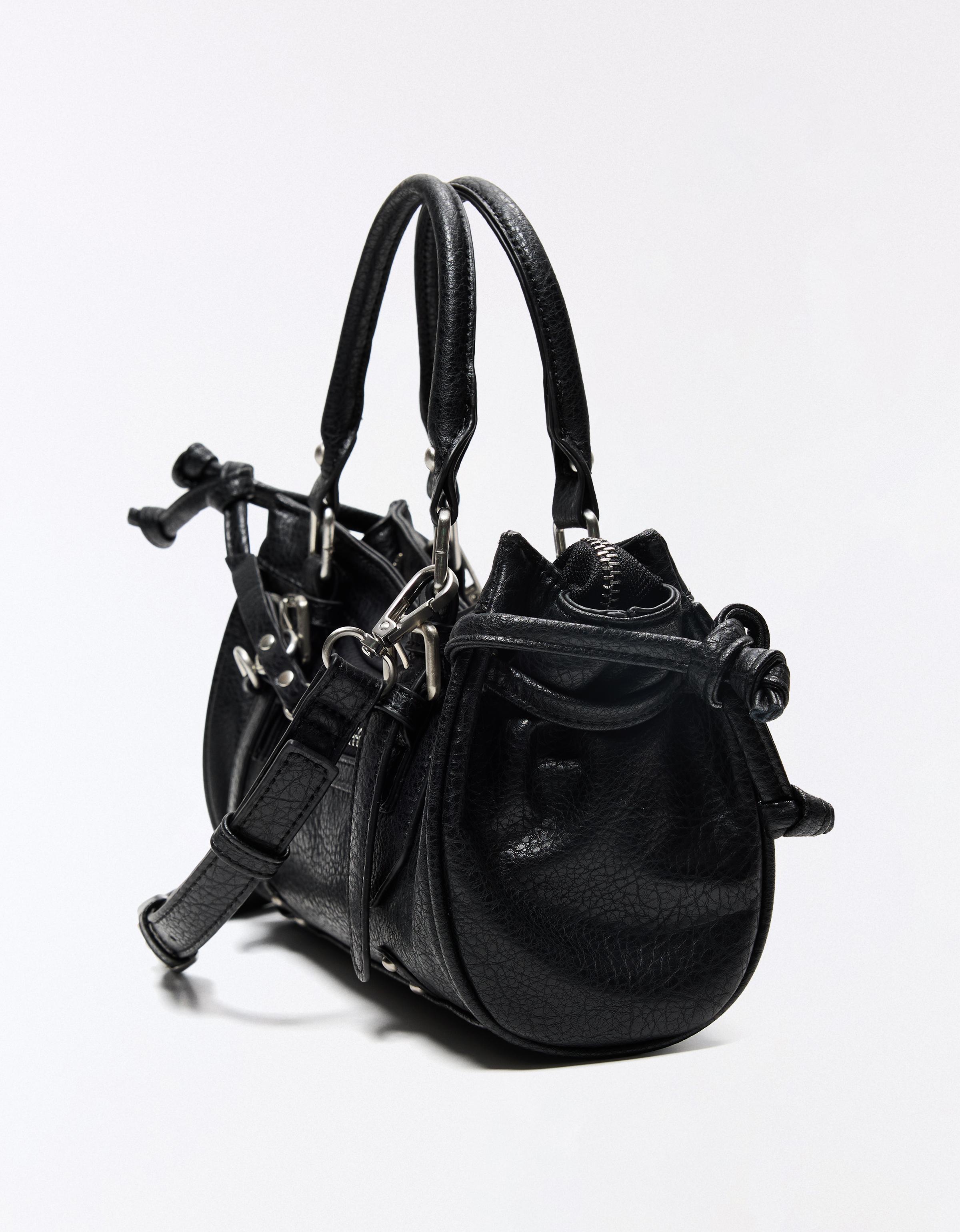 Mini buckle bag — Black