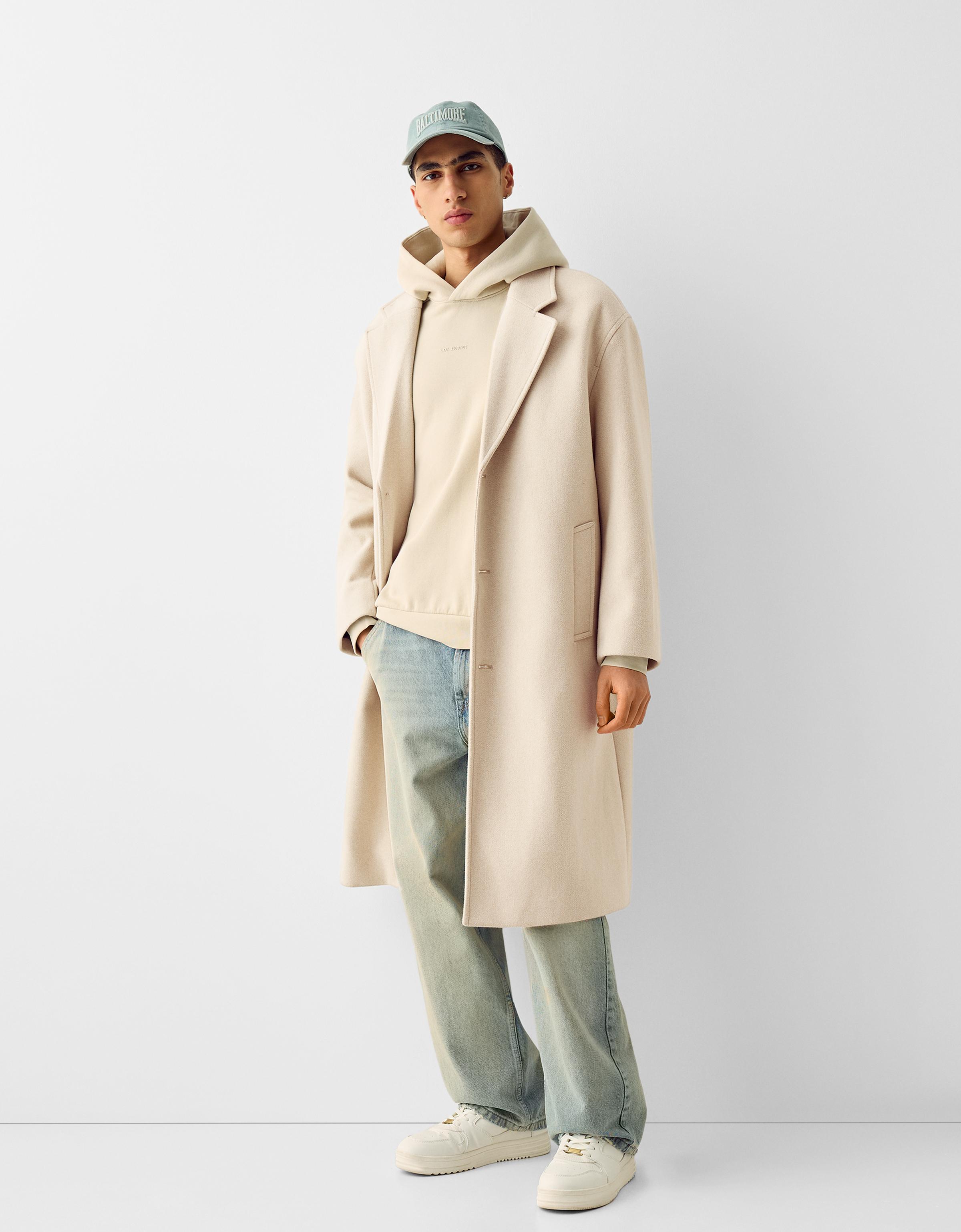 Manteau beige bershka sale