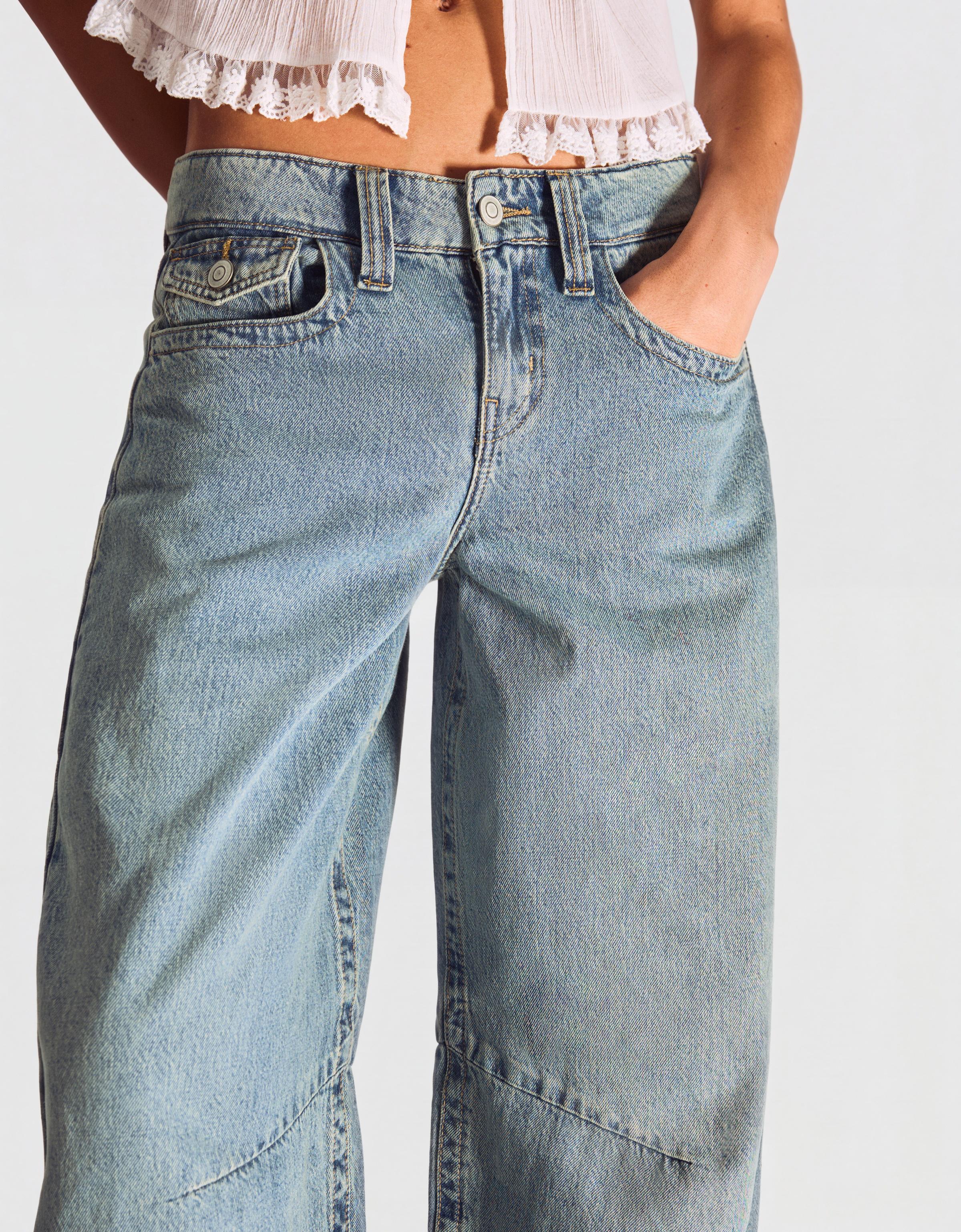 Slouchy düşük bel jean - Görsel 53