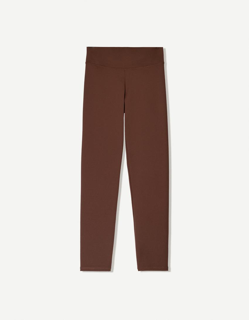 Set top e leggings-Marrone-4