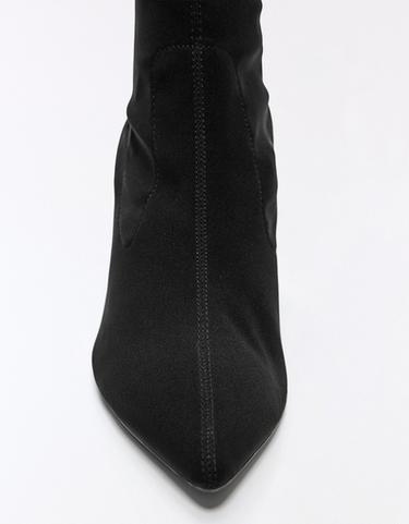 Fitted heel ankle boots — BLACK 3