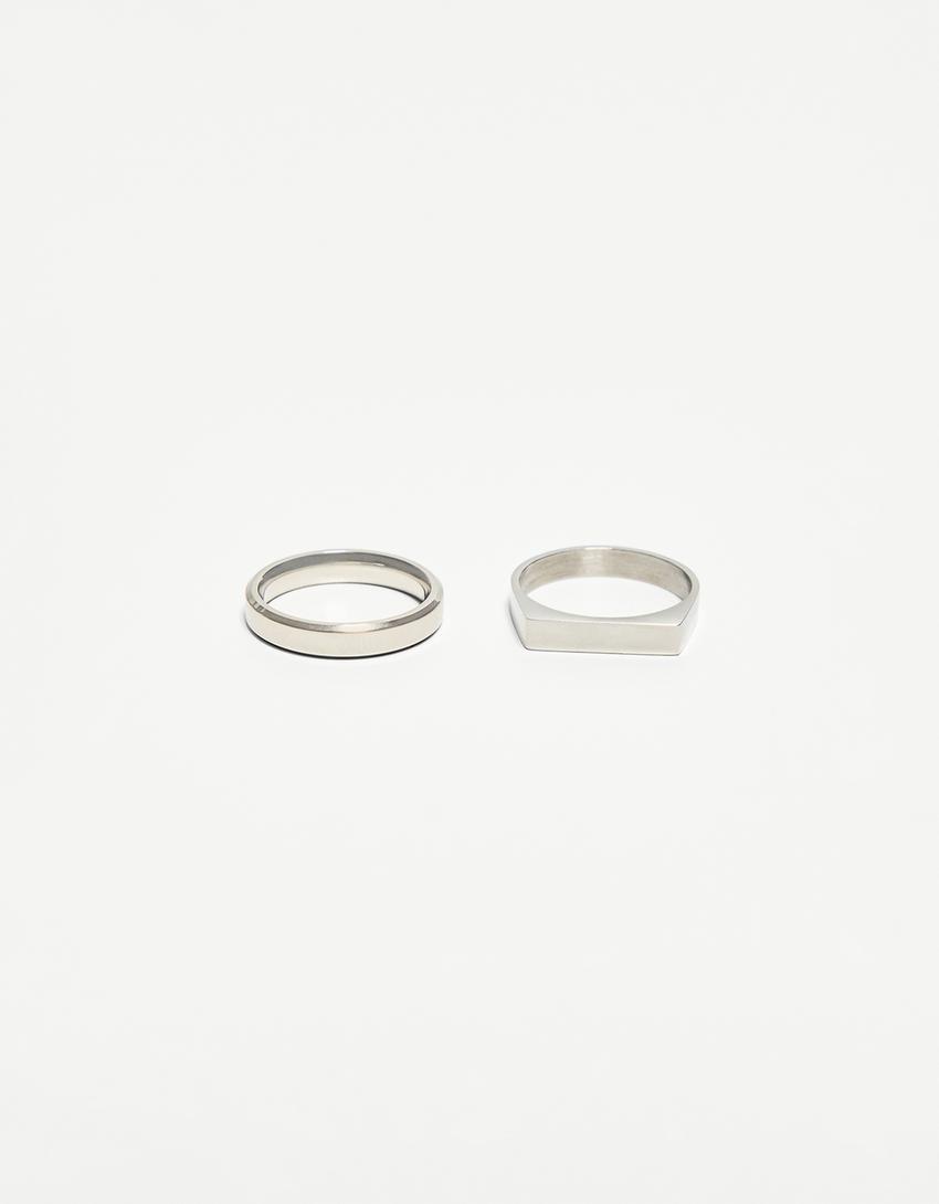 Pack of 2 steel rings