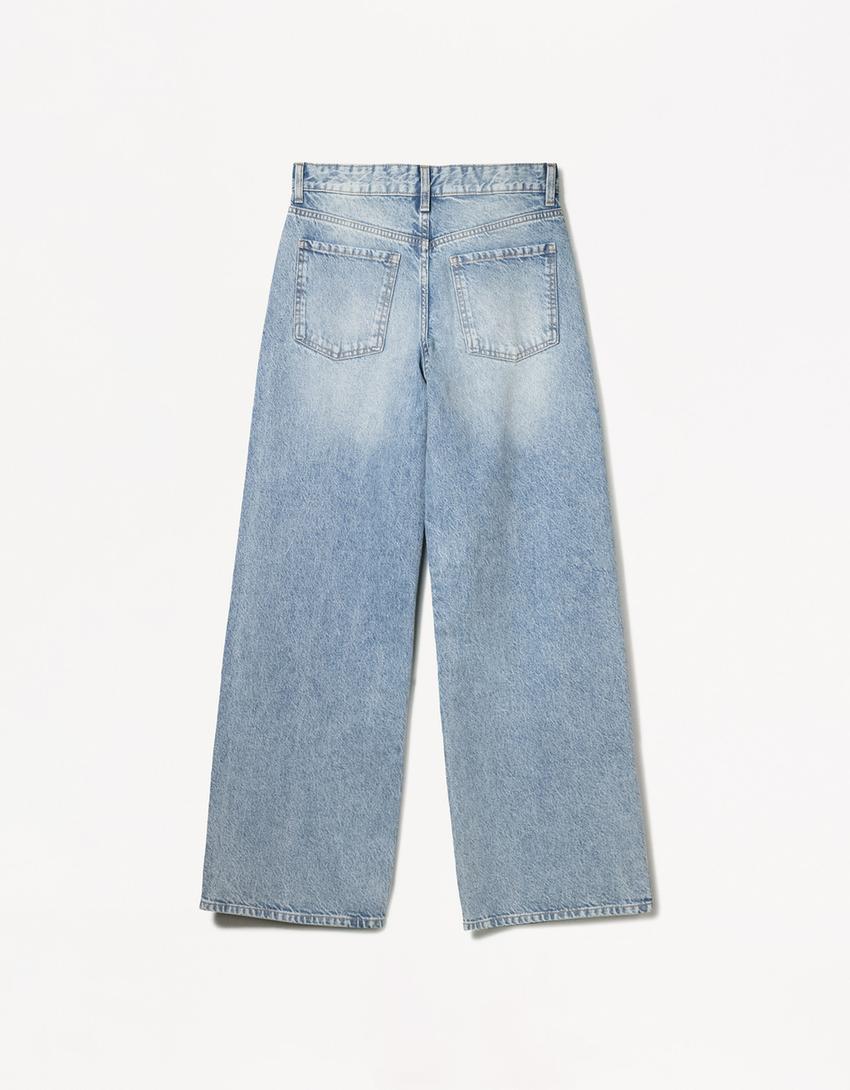Jean boyfriend-Bleu lavé-4