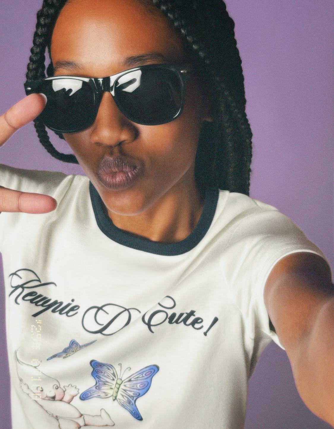 Kewpie print short-sleeve T-shirt