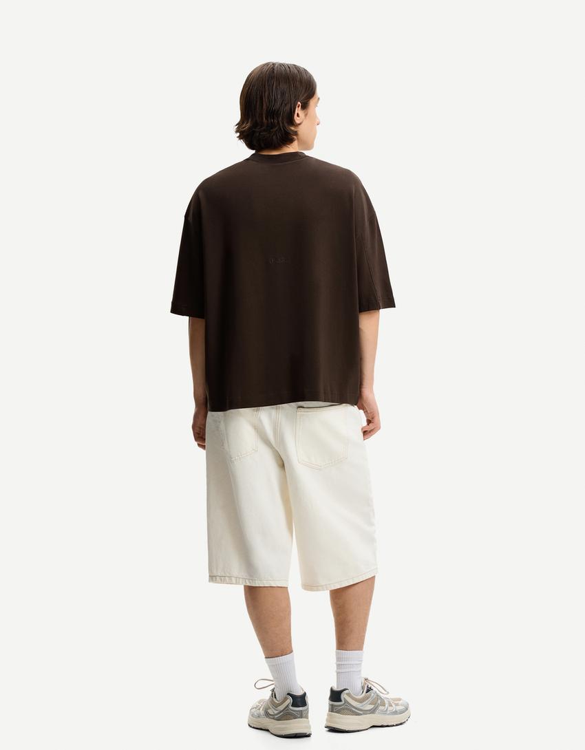 Camiseta manga corta boxy