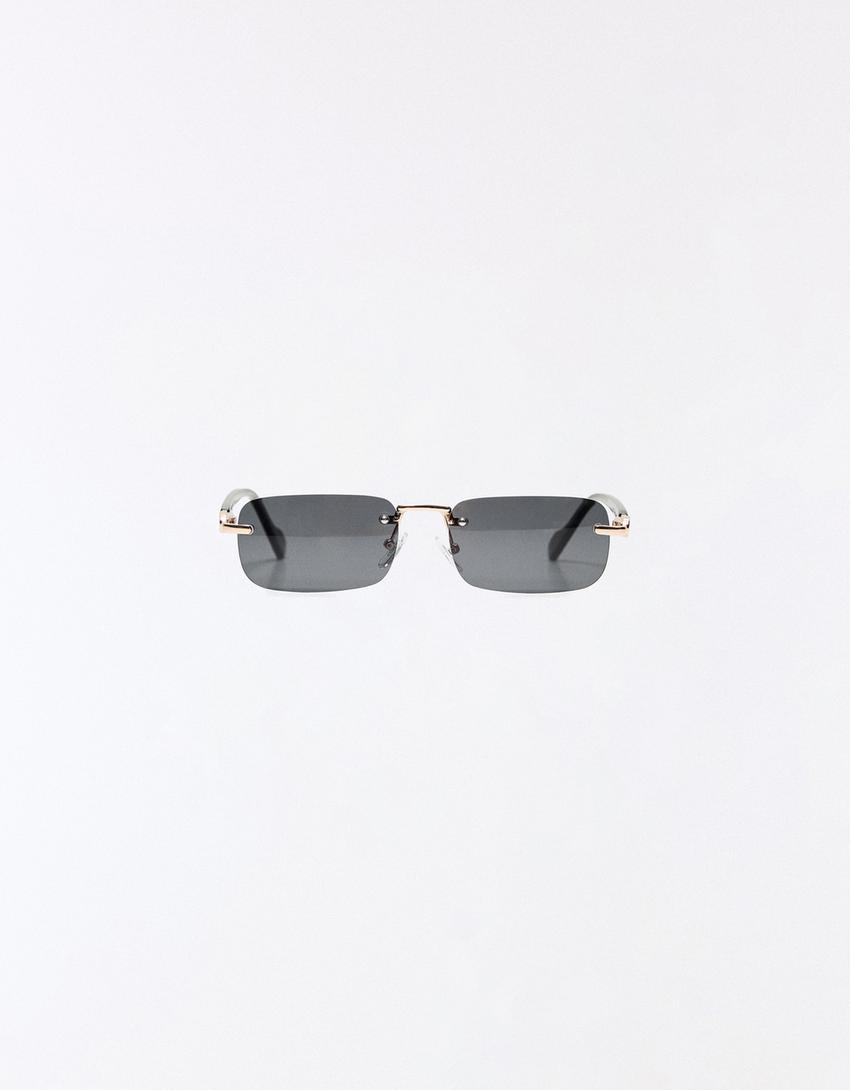 Occhiali da sole senza montatura-Nero