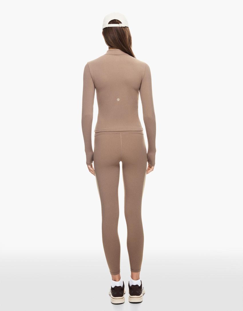 Jaqueta cremallera quick dry & breathable-Camell-6