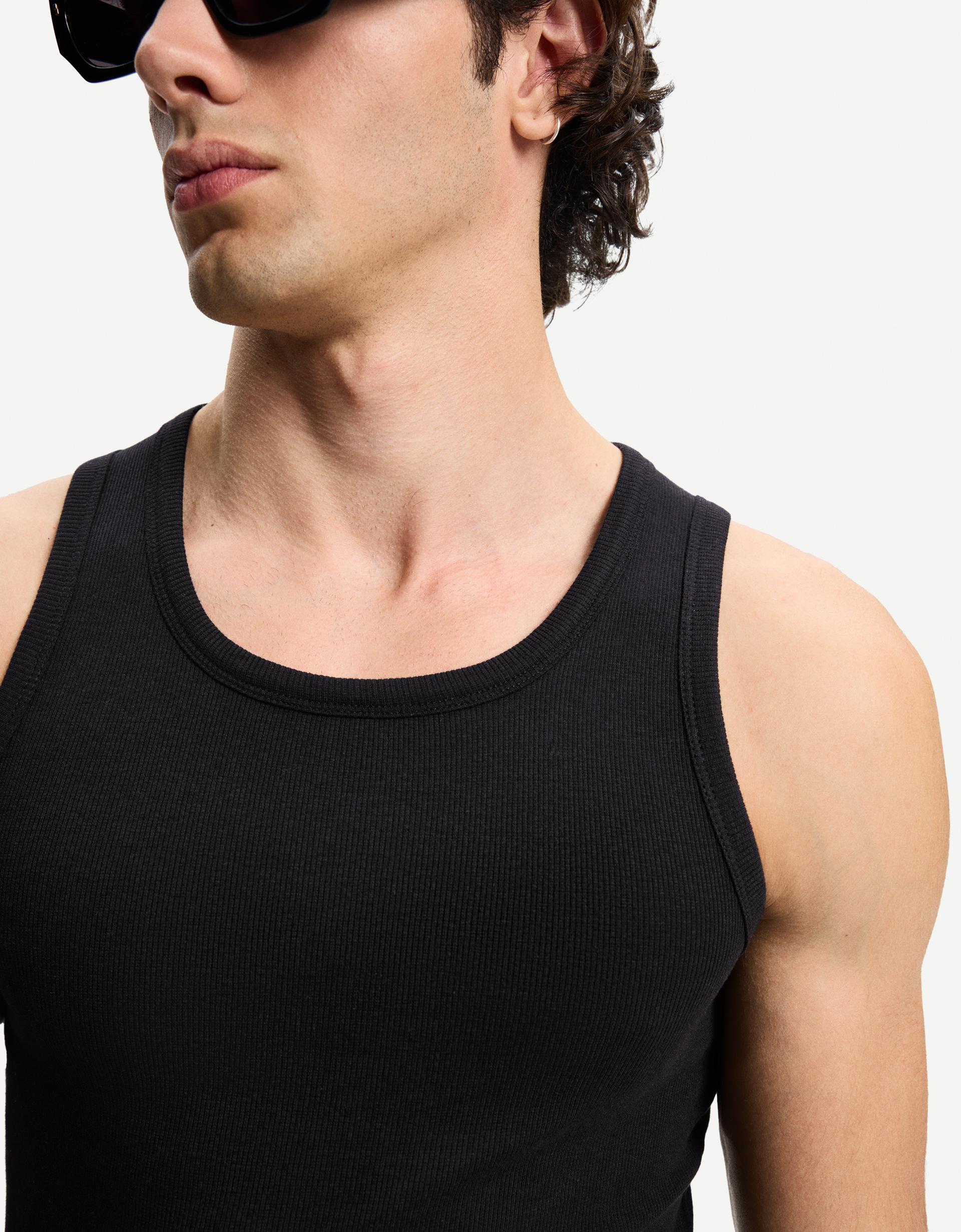 Strappy ribbed top