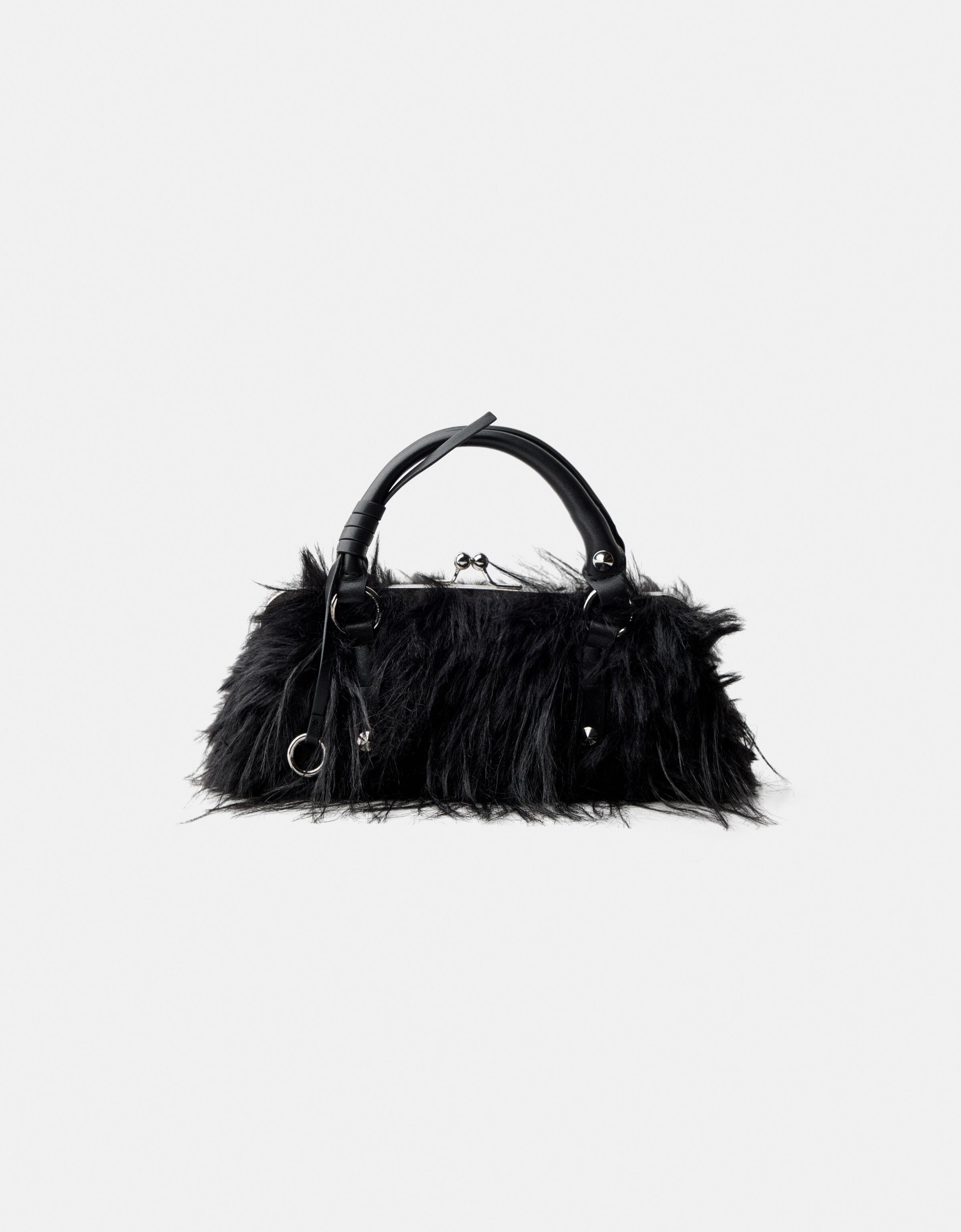 Faux fur mini bag Women Bershka