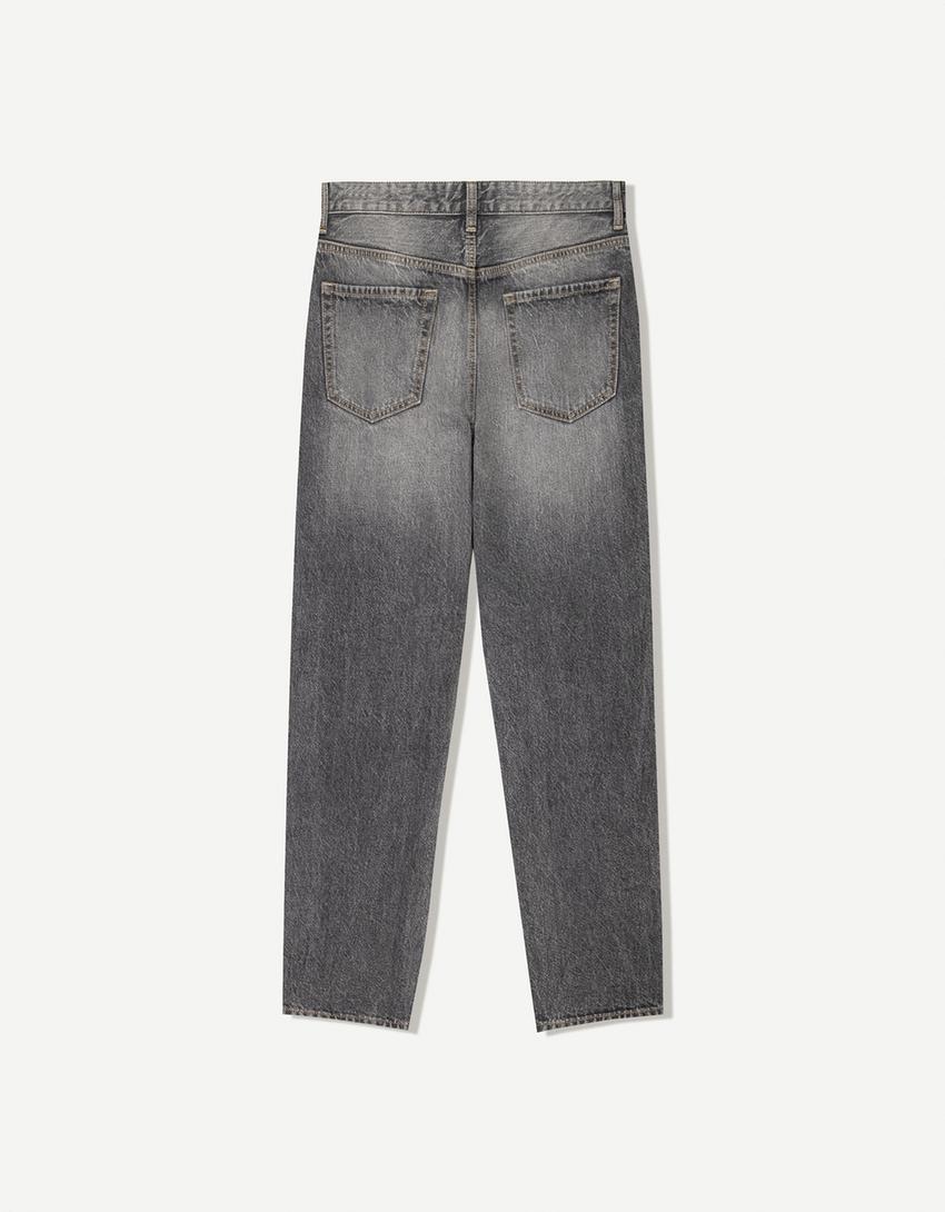 Straight fit jeans-Dark grey-4