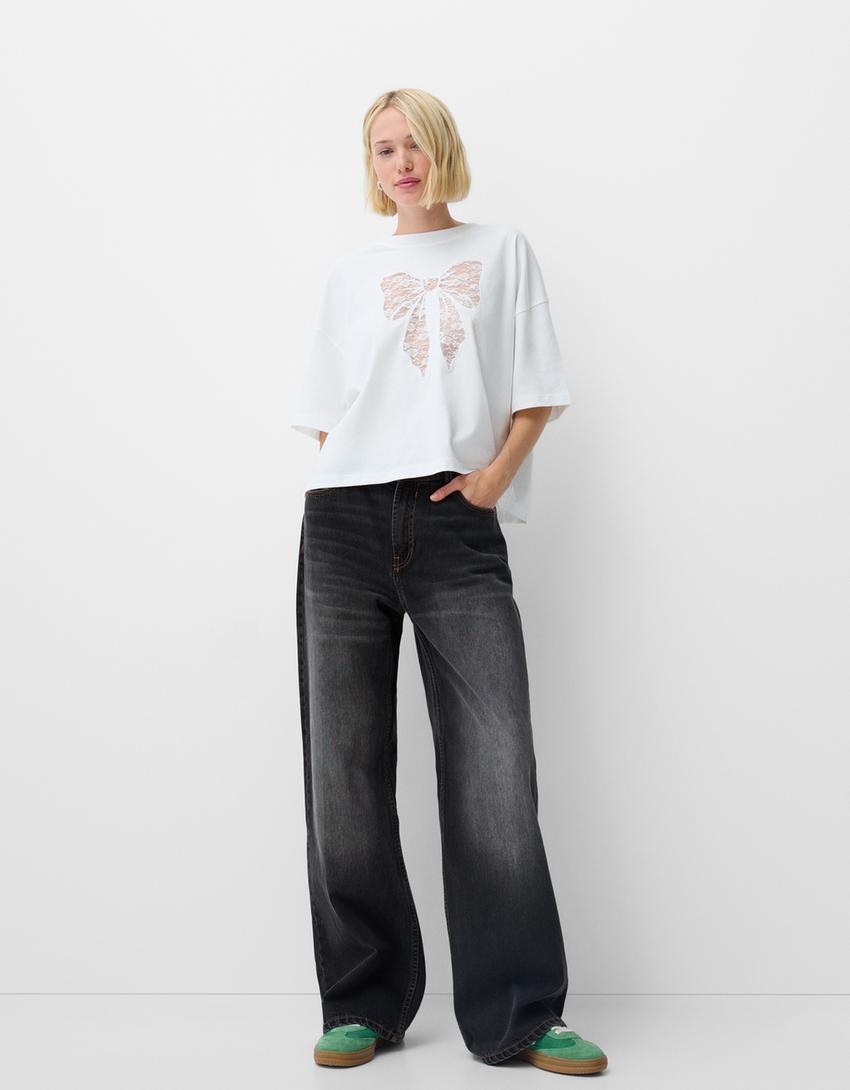 Jeans baggy-Negro