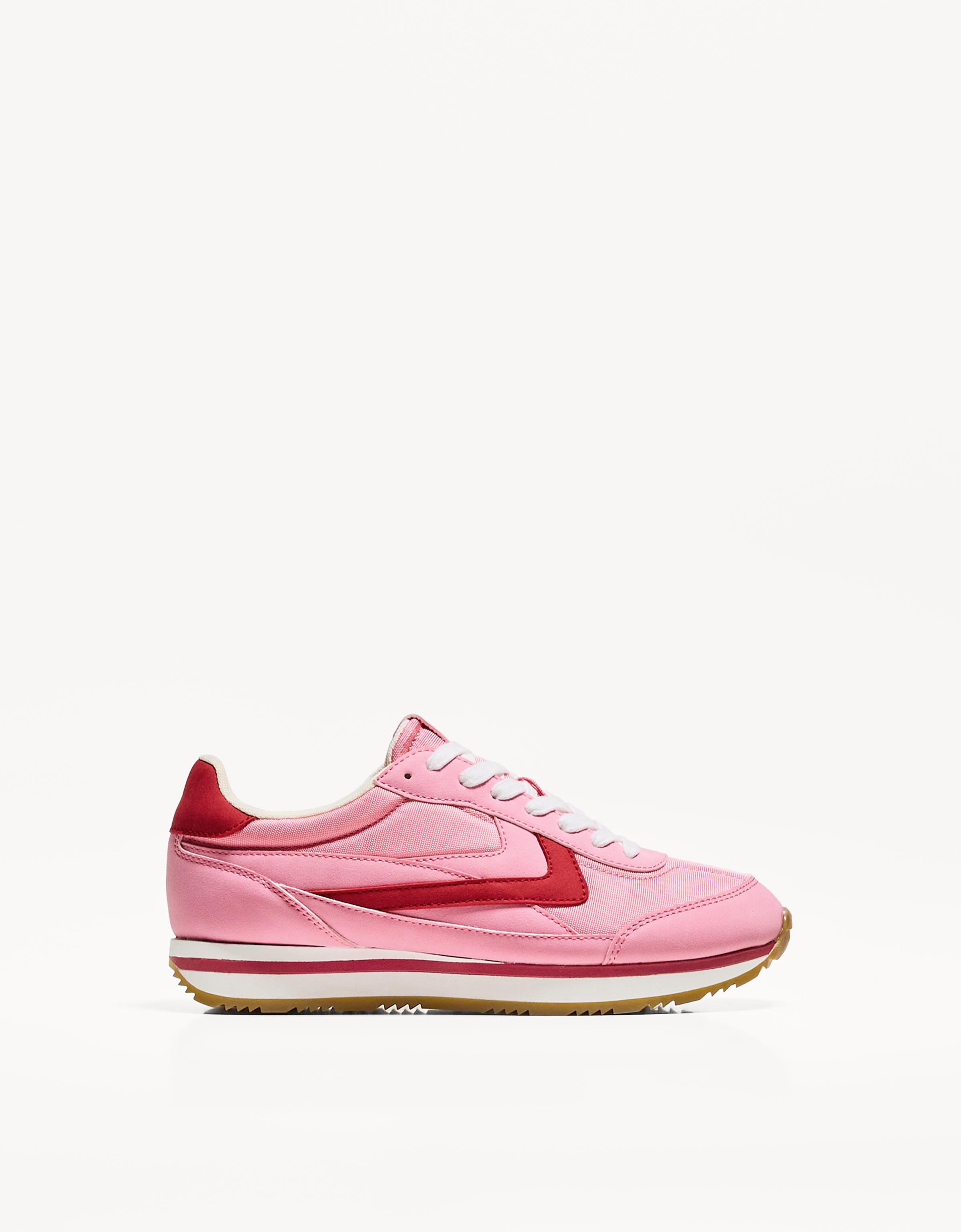 Bershka Retro-Sneaker Damen 39 Rosa