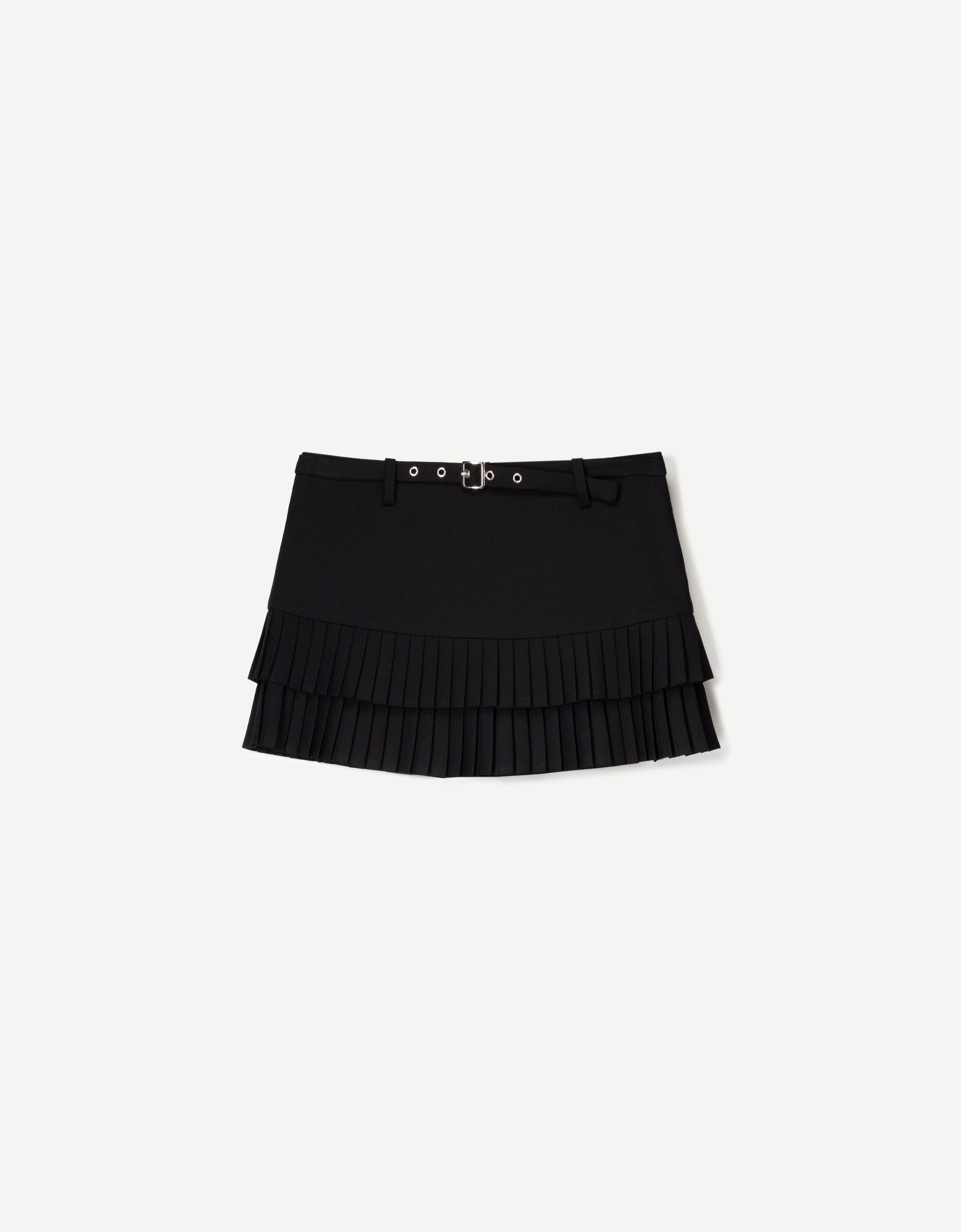 Box pleat mini skirt - Women | Bershka Box pleat mini skirt - Women | Bershka