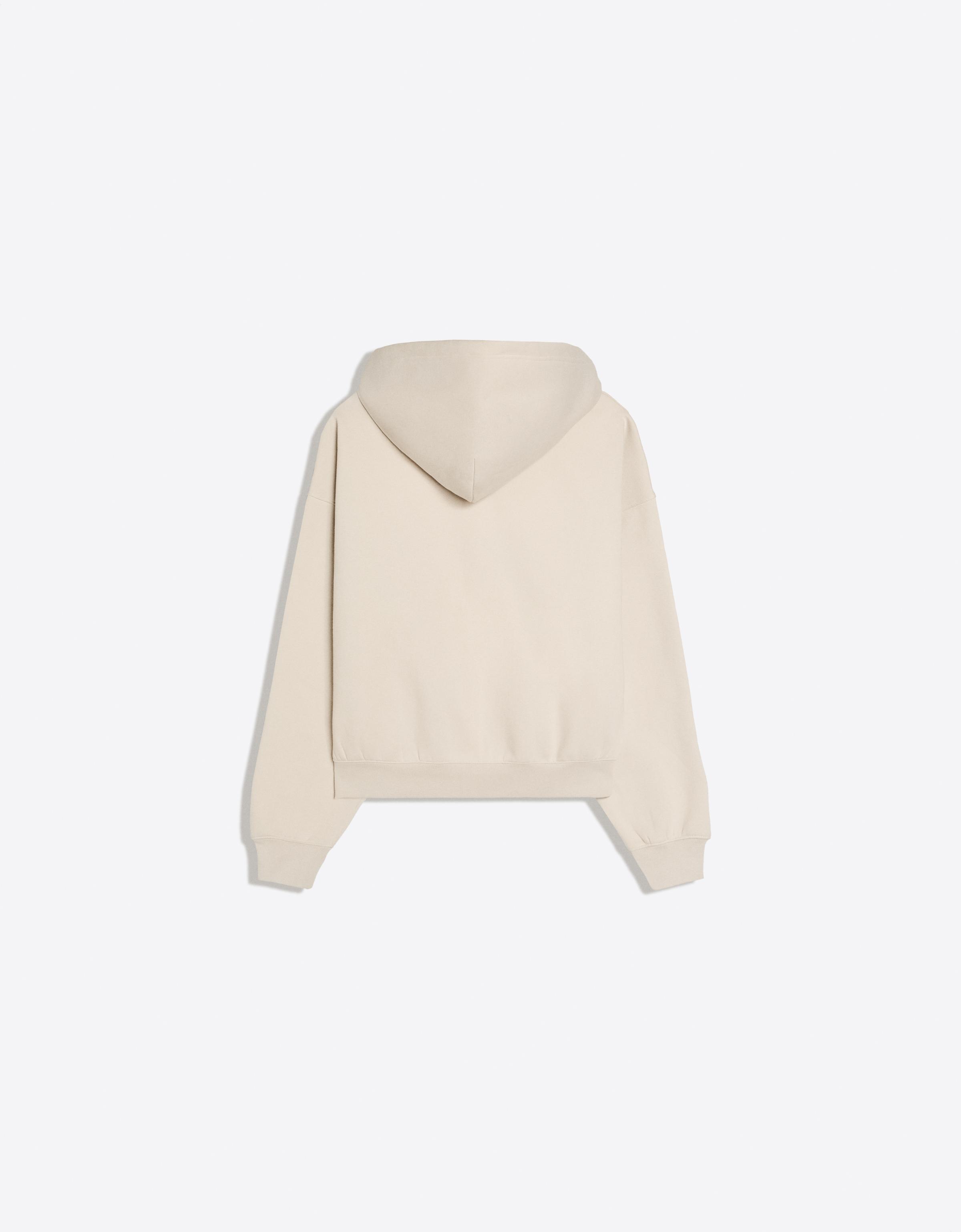 Zip-up hoodie — Stone