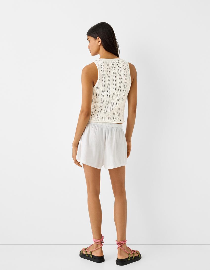 جاكيت فيست كروشيه ريفي-كريمي-1