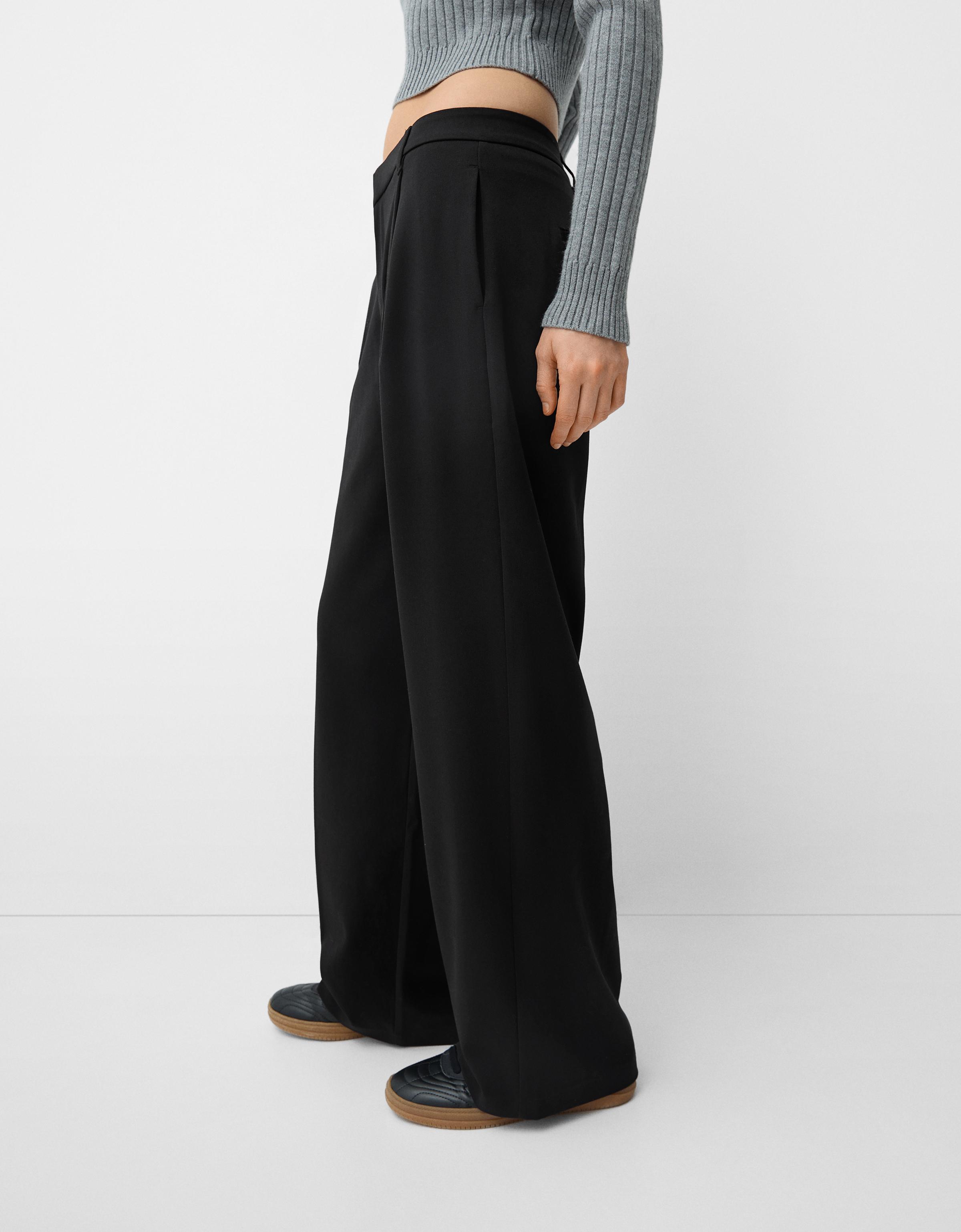 パンツ 00s archive baggy wide summer slacks BLK パンツ 00s archive baggy wide summer slacks BLK Y2k Baggy
