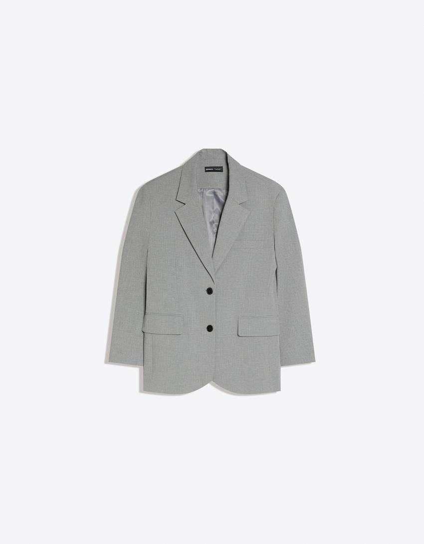 Blazer oversize-Gris