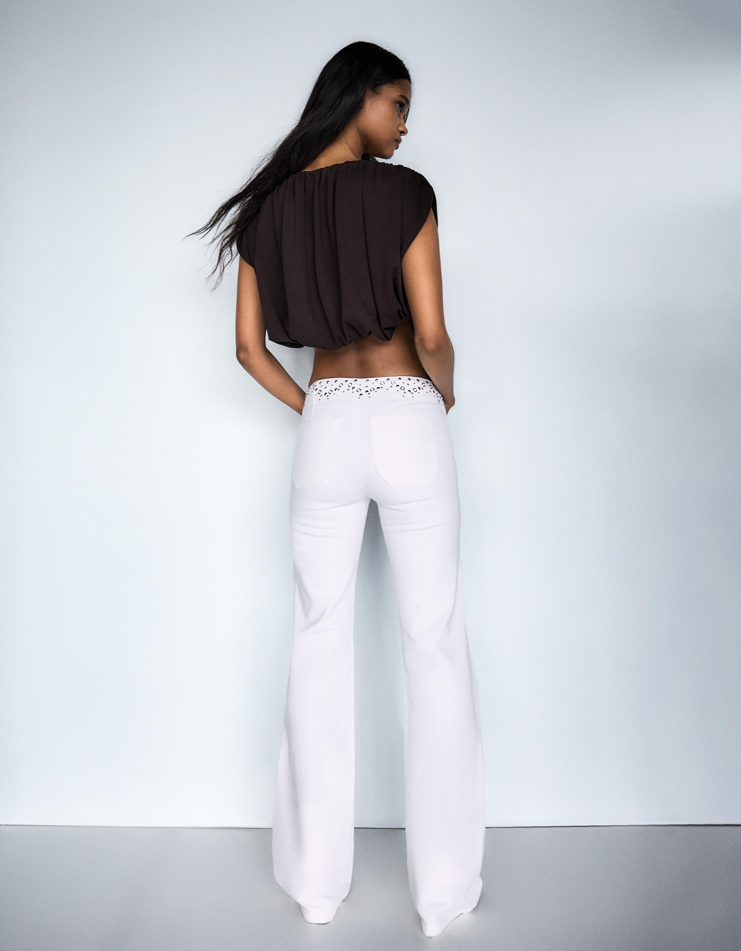 Studded waist trousers