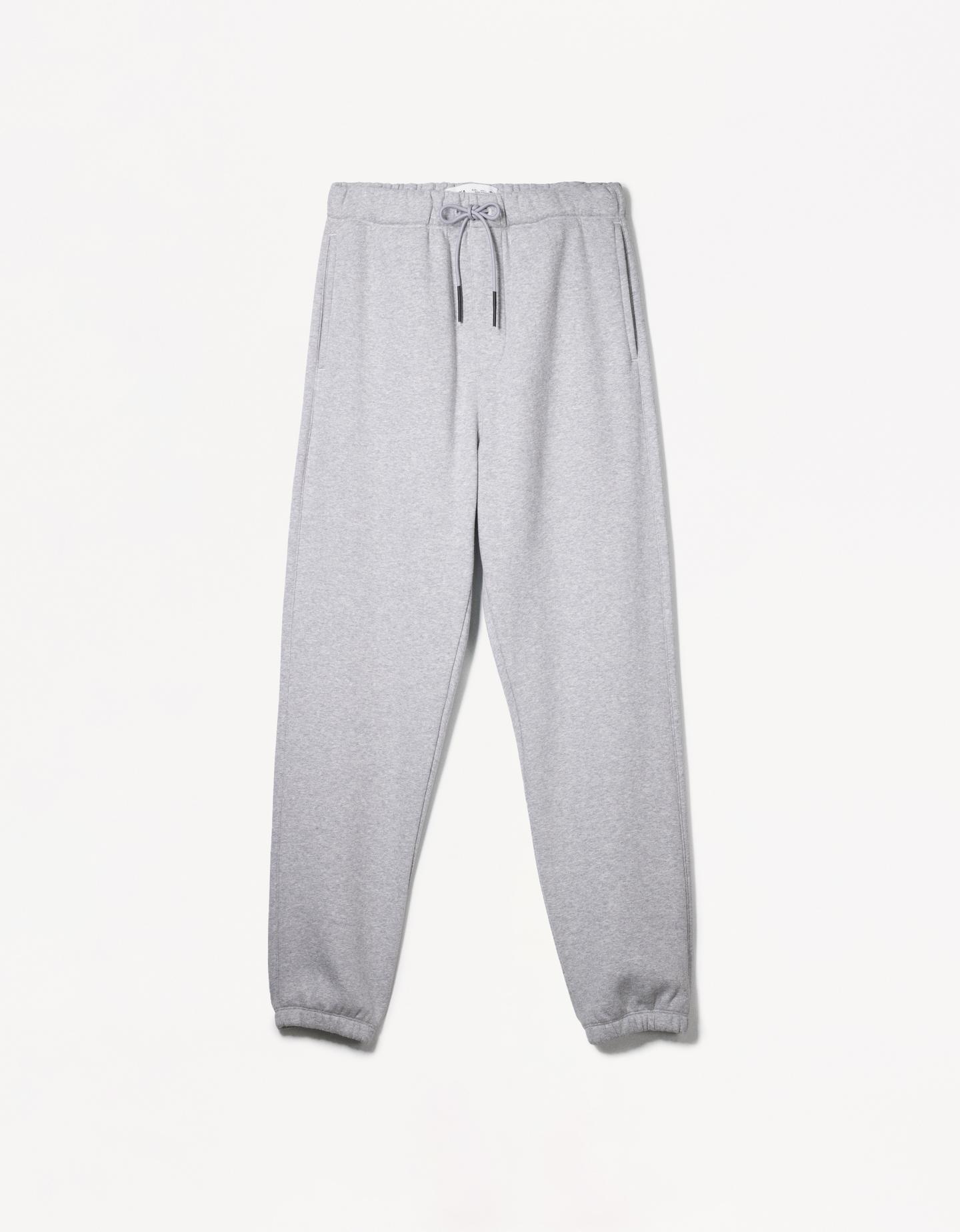 Bershka Pantaloni Jogger In Felpa Uomo S Grigio