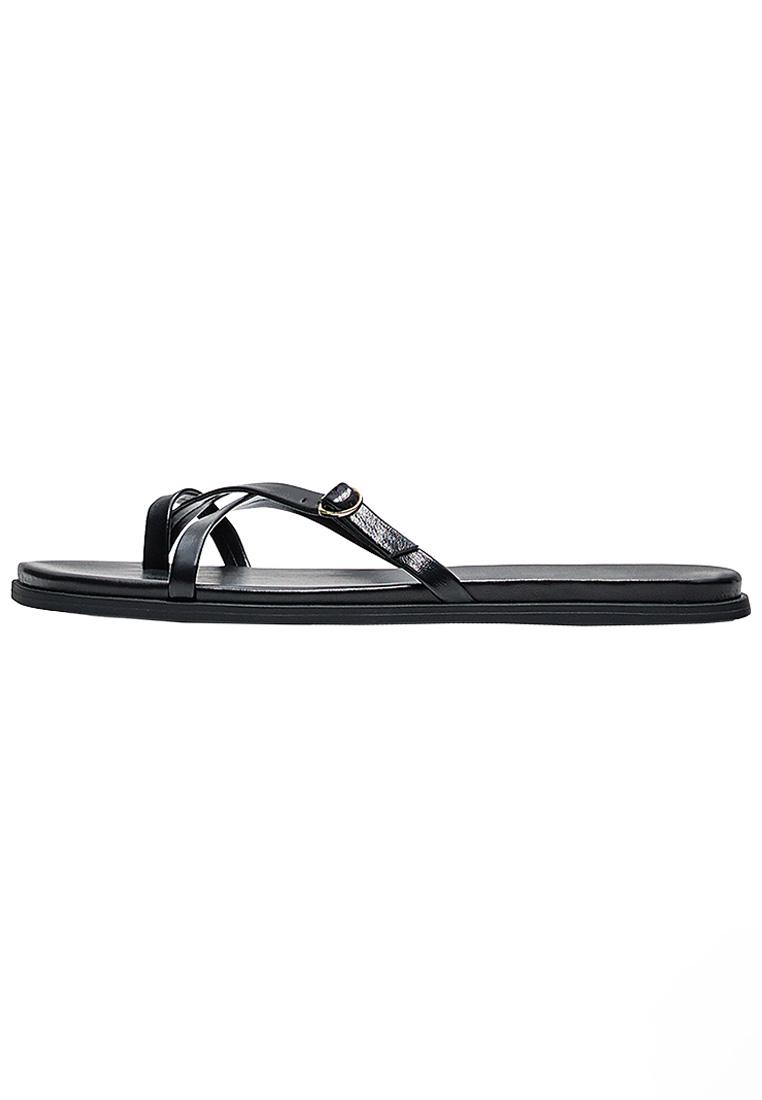 Multi-strap flat slider sandals