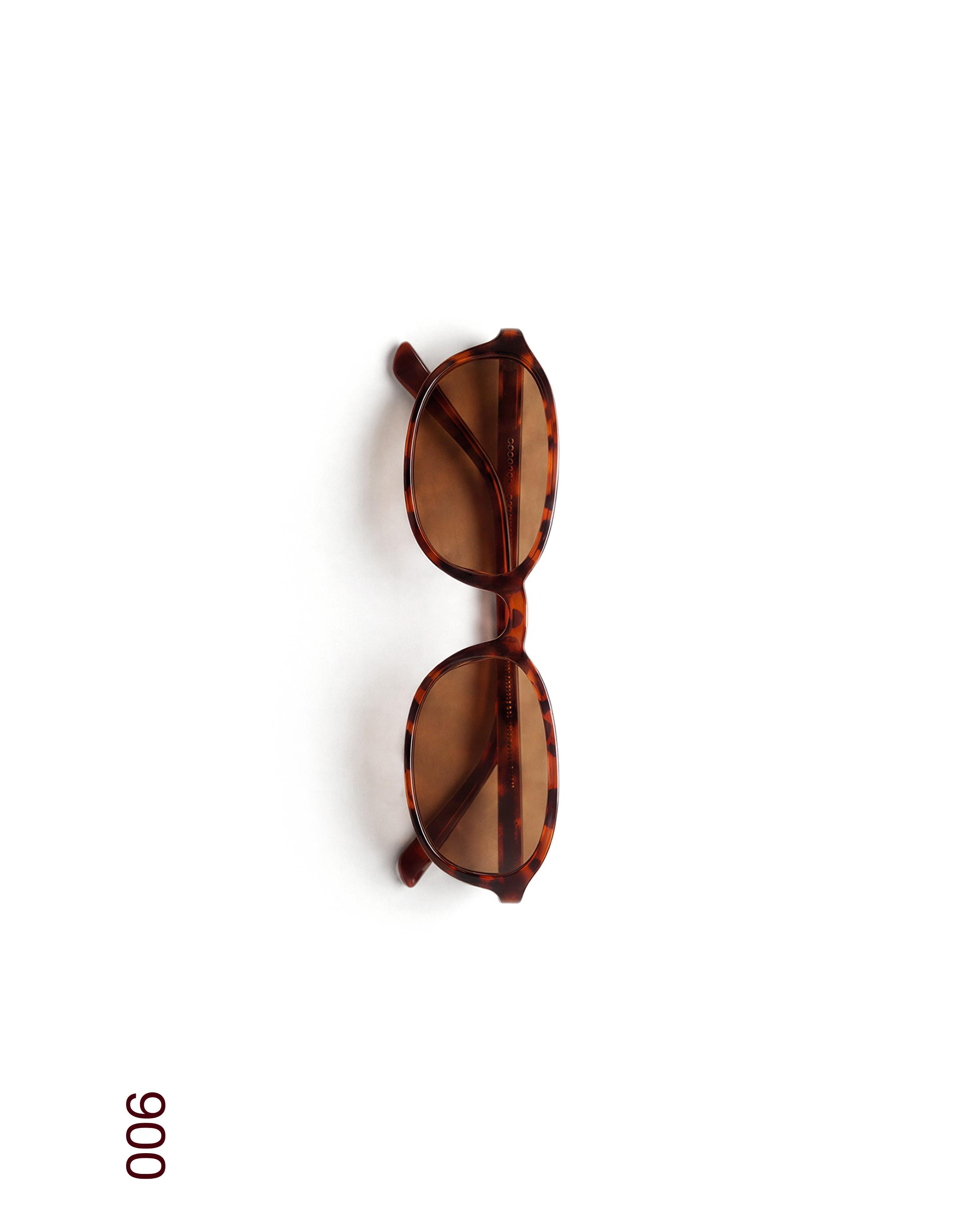 Oval sunglasses — Brown