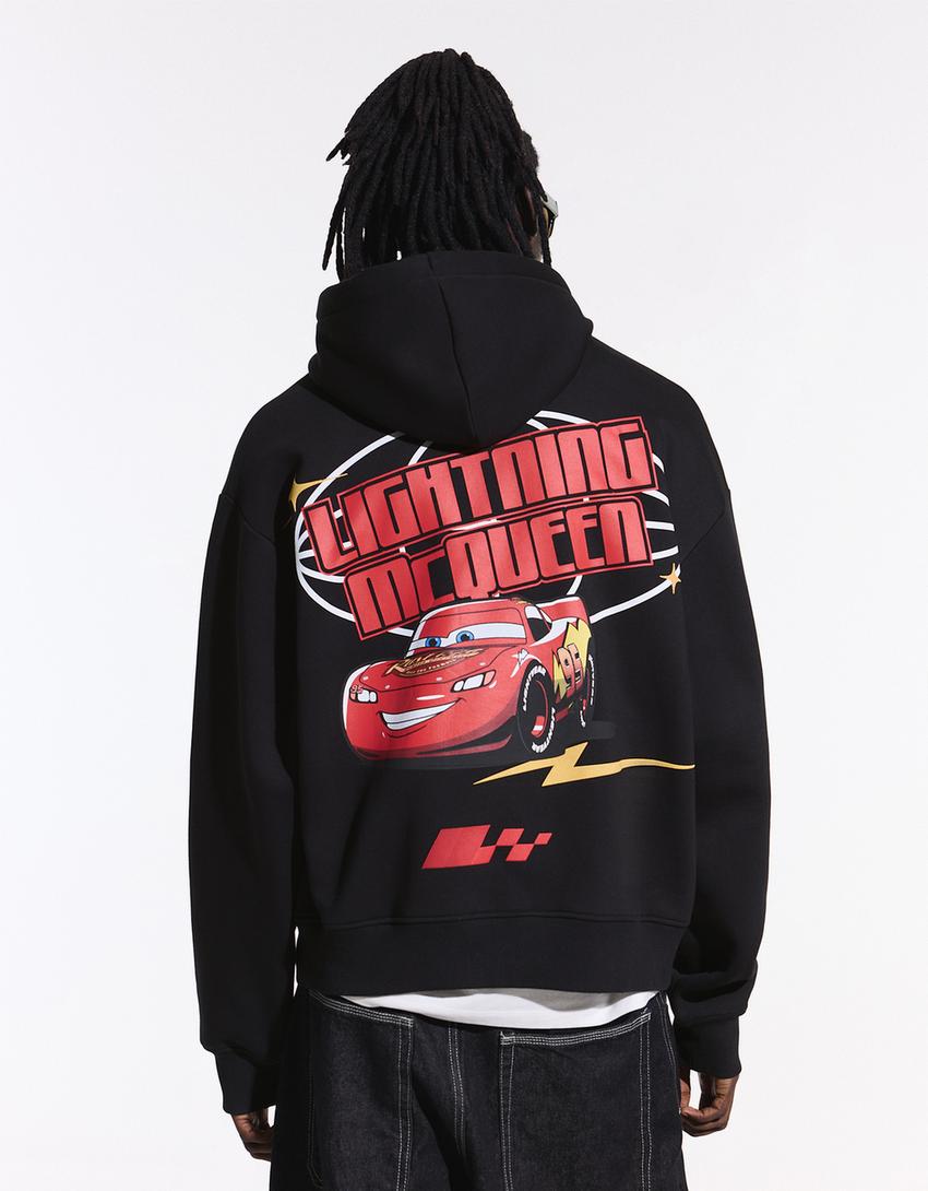 Cars Hoodie mit Print-Schwarz