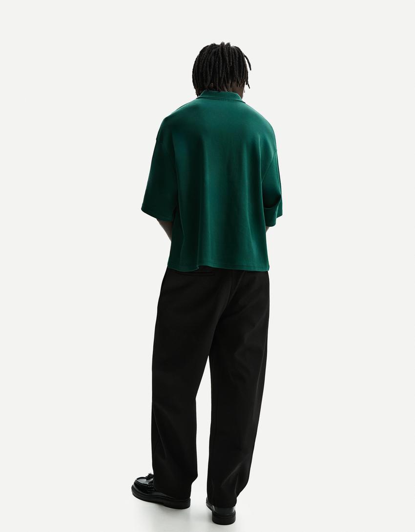 Baggy sweatpants-Black-1
