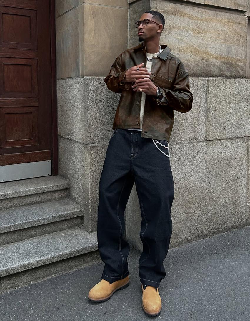 Jeans super baggy-Marino