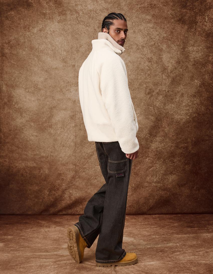 Faux shearling jacket