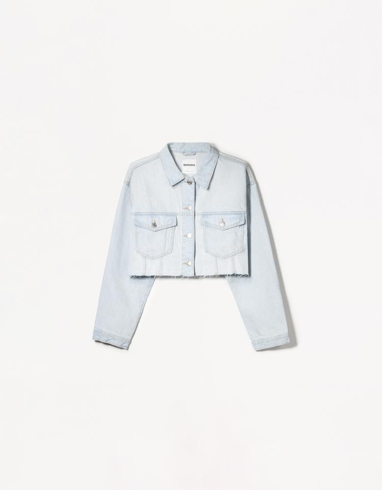 Cropped denim jacket