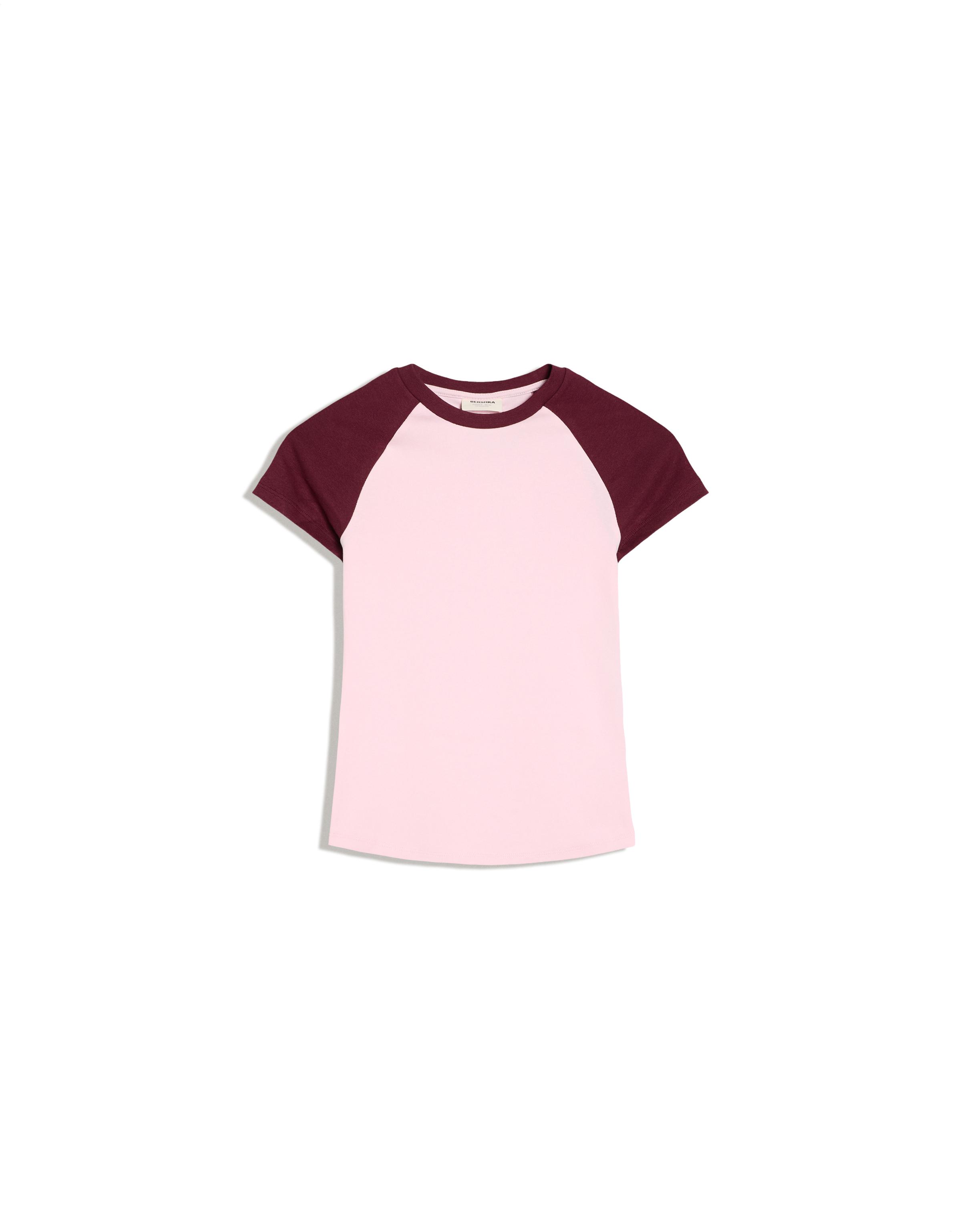 Fitted raglan T-shirt — Pink