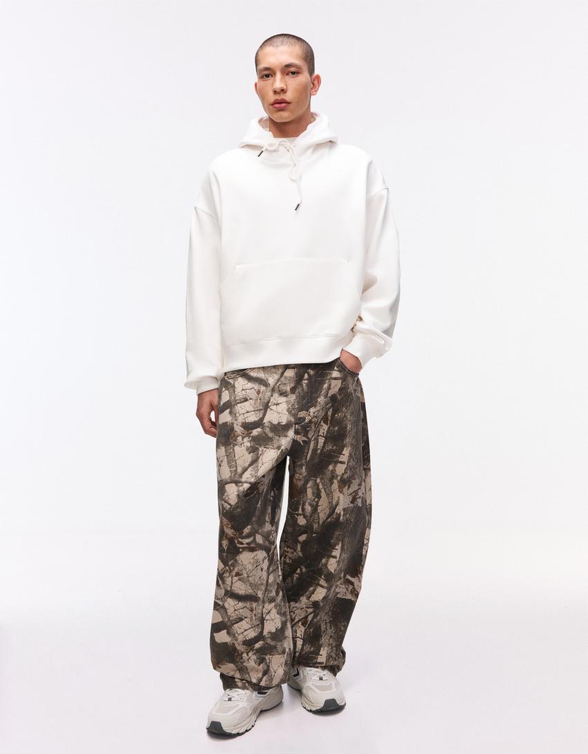 Hooded sweatshirt-White