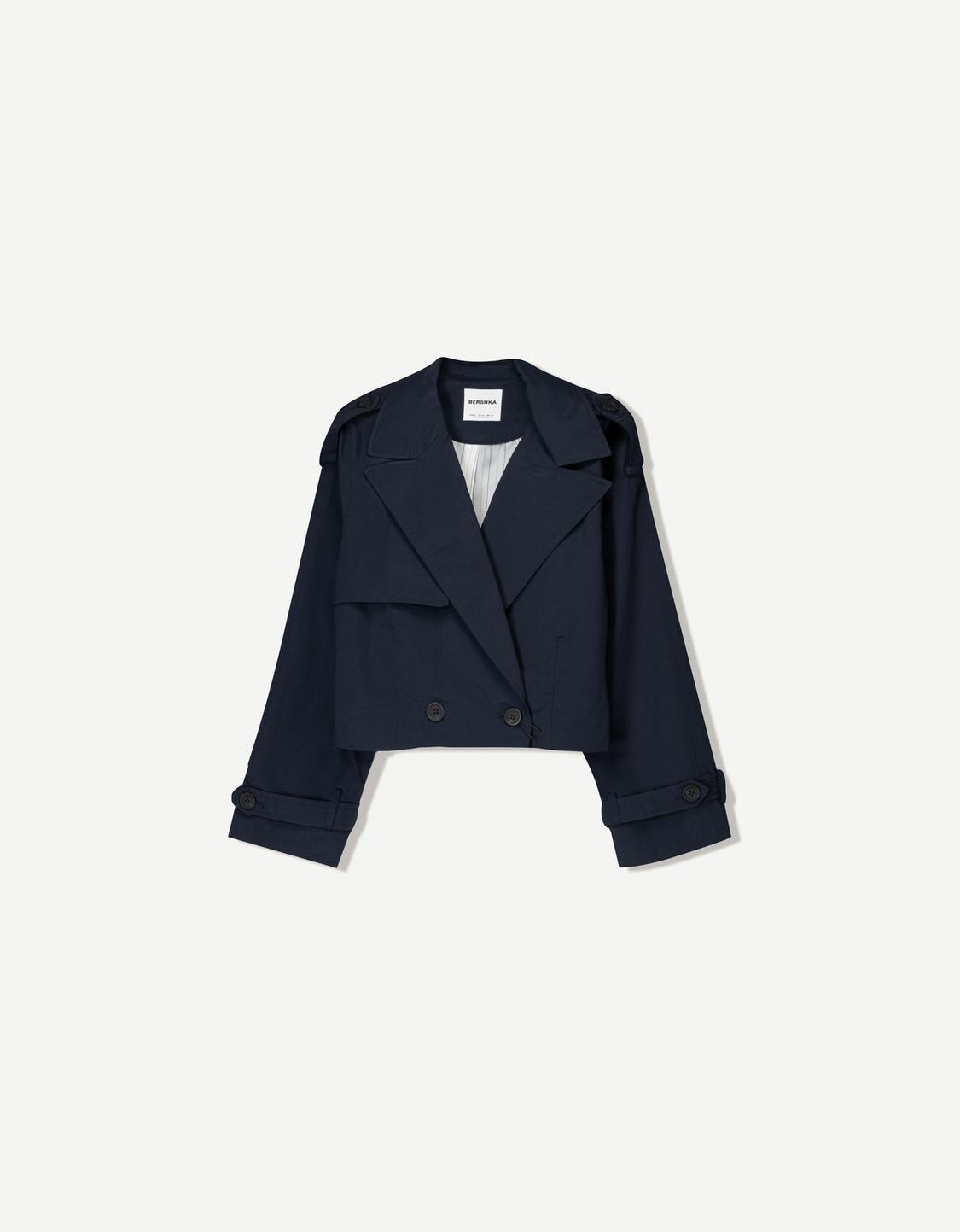 Короткая куртка-тренч