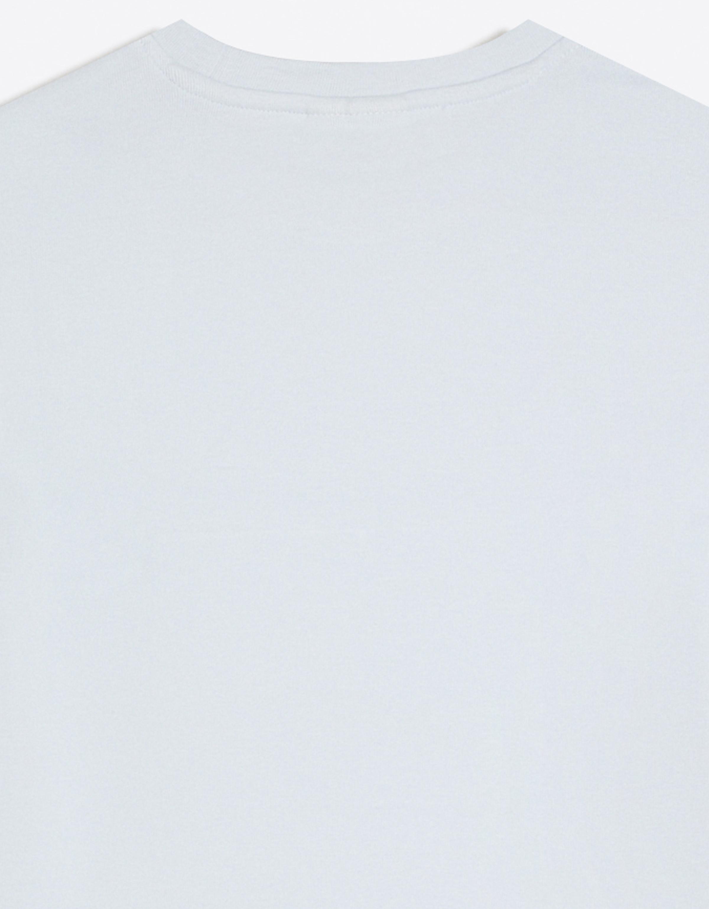 Short sleeve round neck T-shirt — Light blue