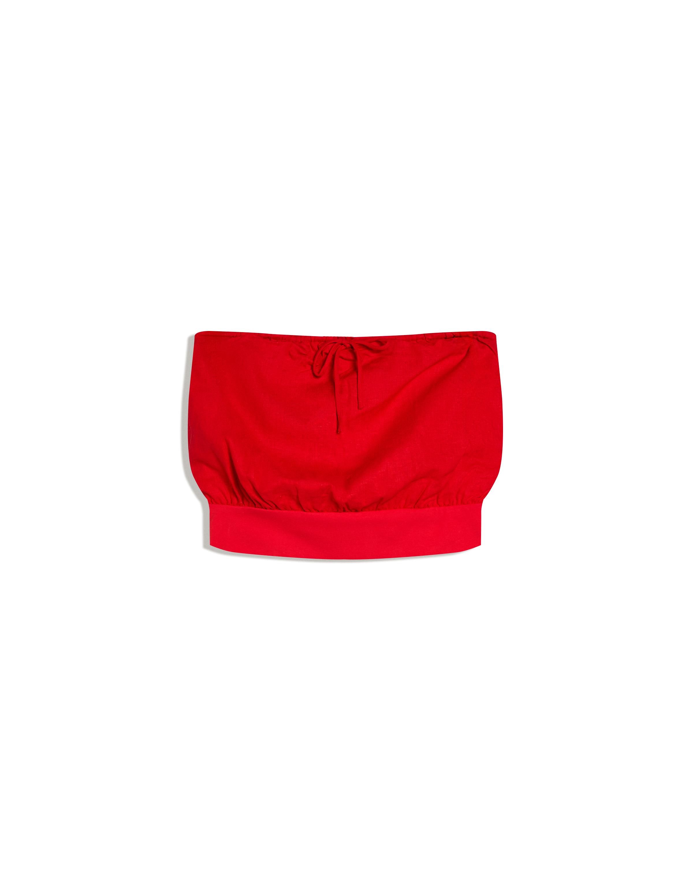Bandeau top with tie