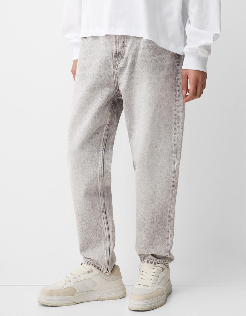 Jeans loose-Gris