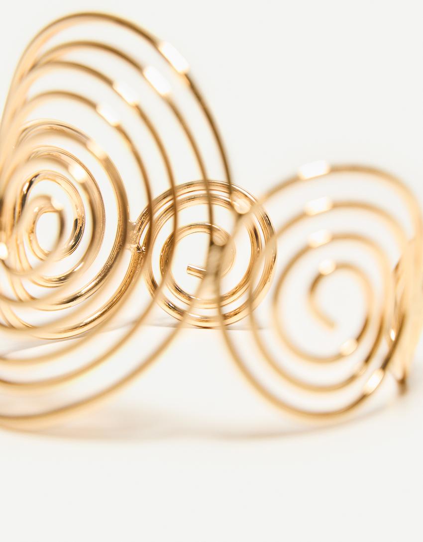 Bracelet spirale signature edition-Or