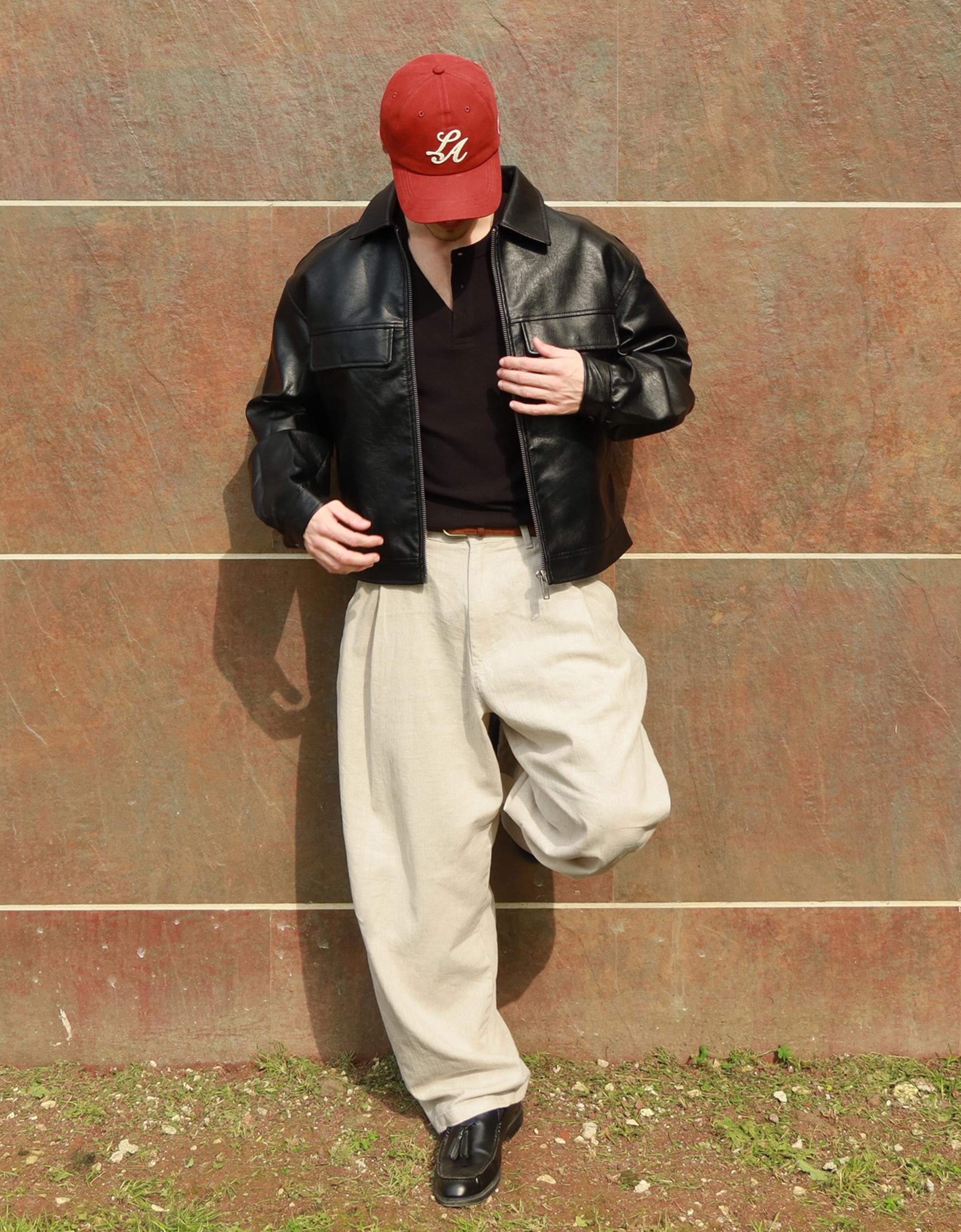 Ketenli super baggy fit pantolon - Görsel 126