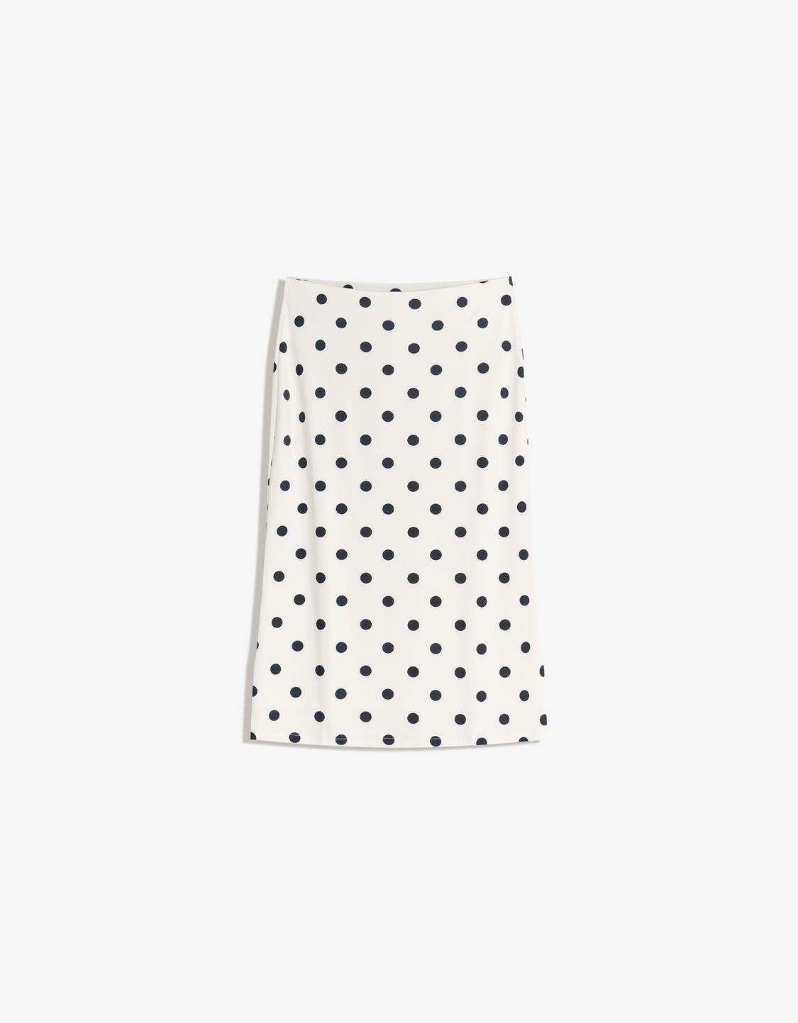 Printed midi skirt