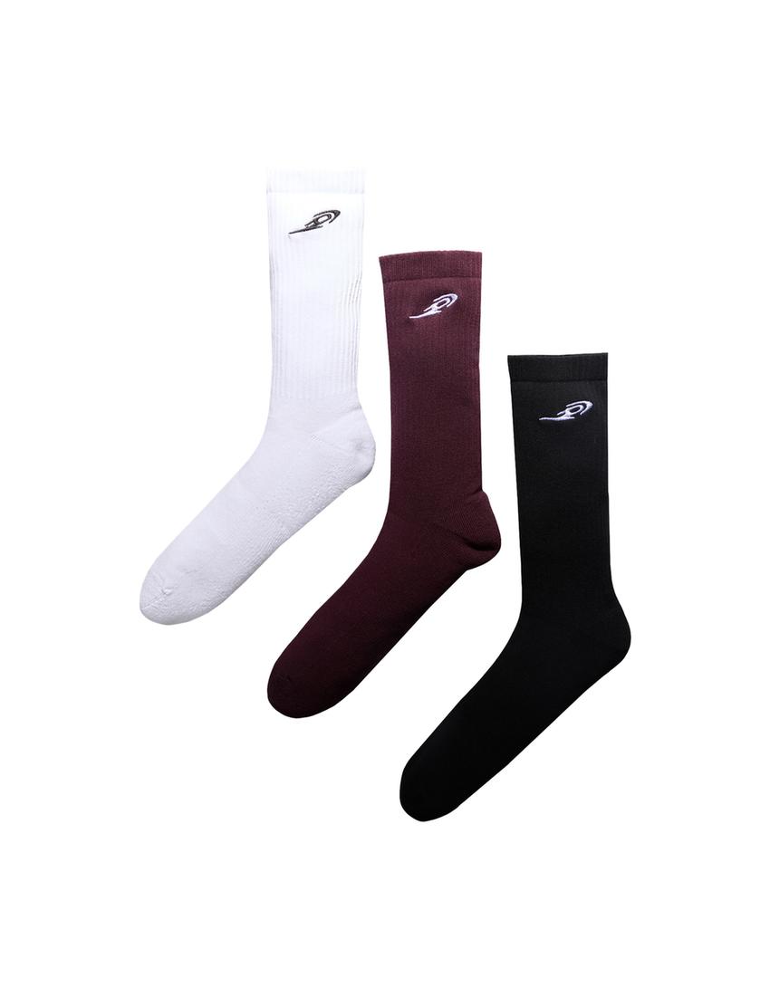 Pack of 3 out of core socks-White
