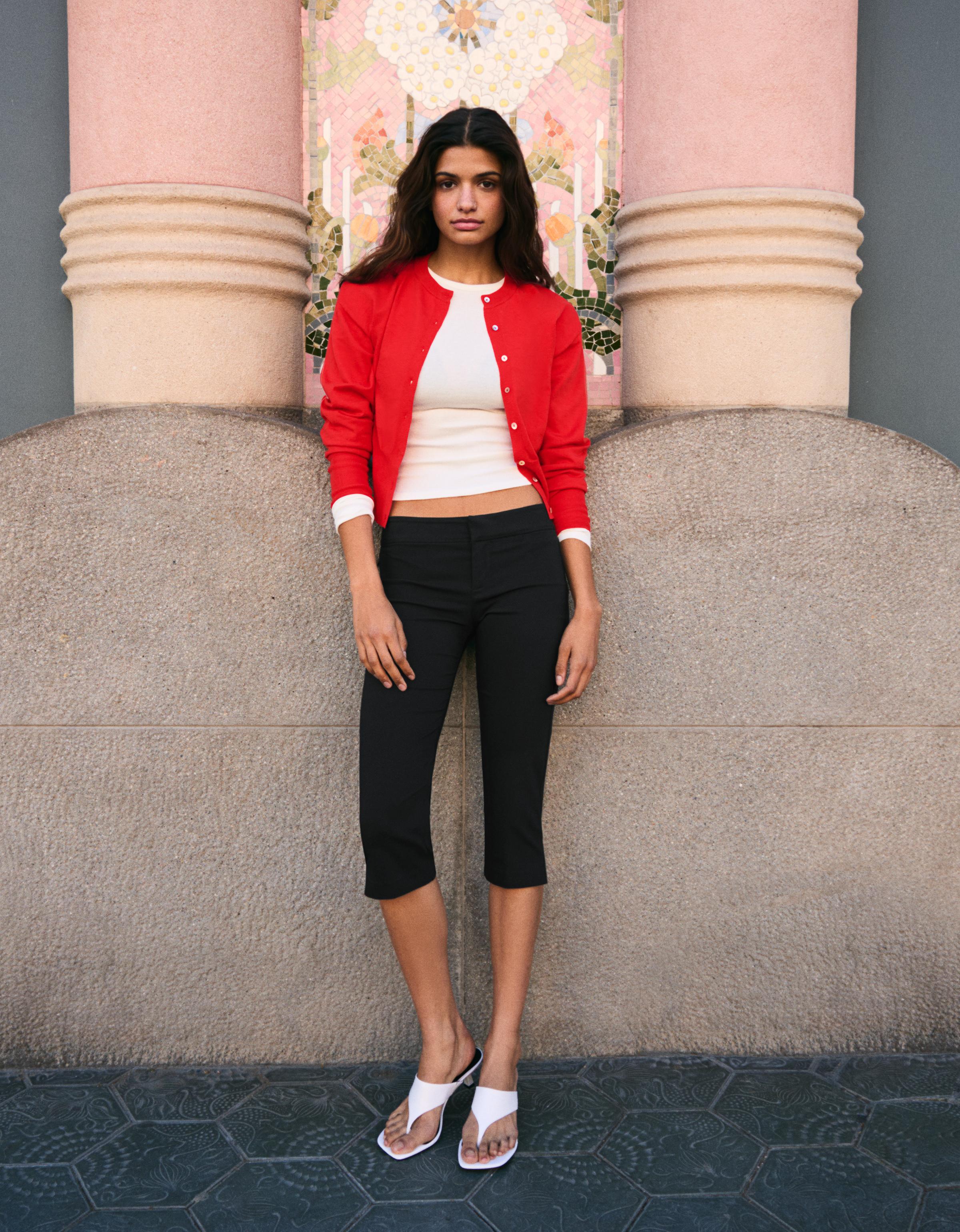 Bisiklet yaka çizgili düğmeli ceket - Görsel 37