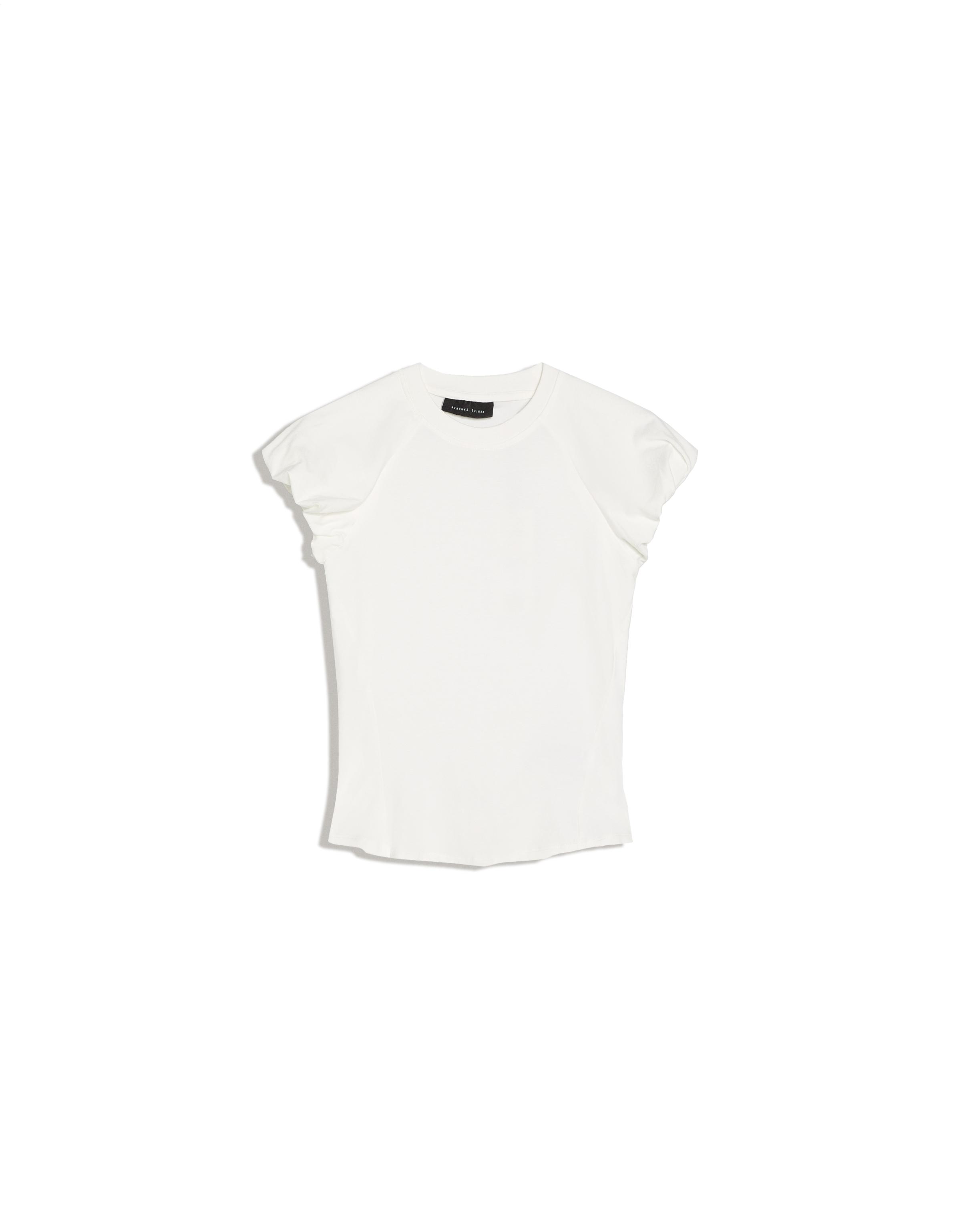 Balloon-sleeve raglan T-shirt — Off white