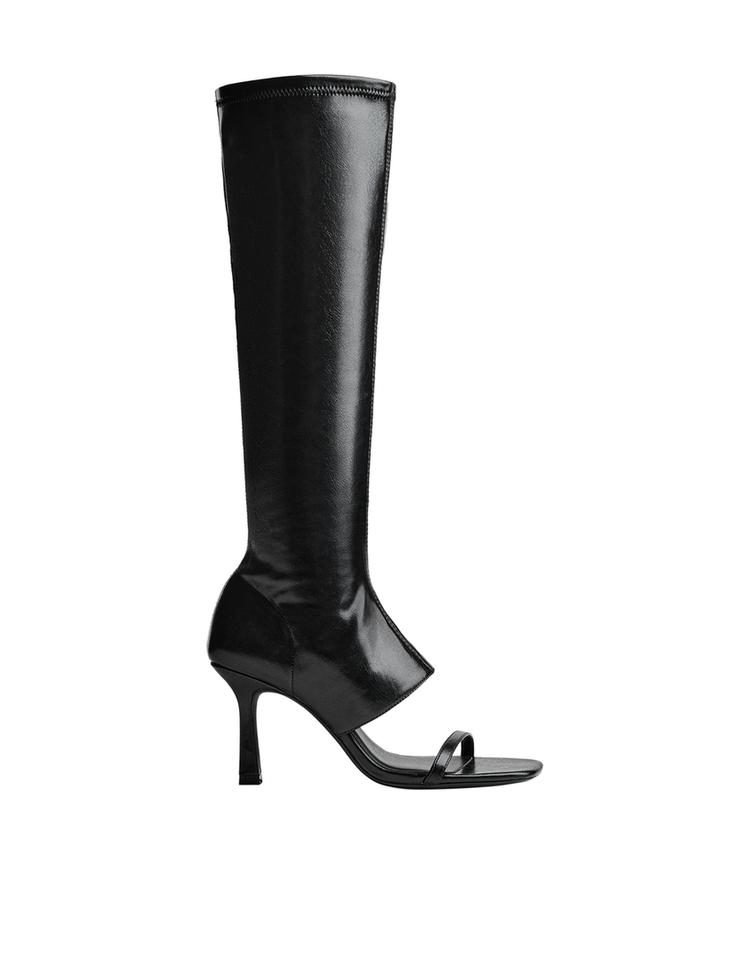 Sandalia tacón pantalón