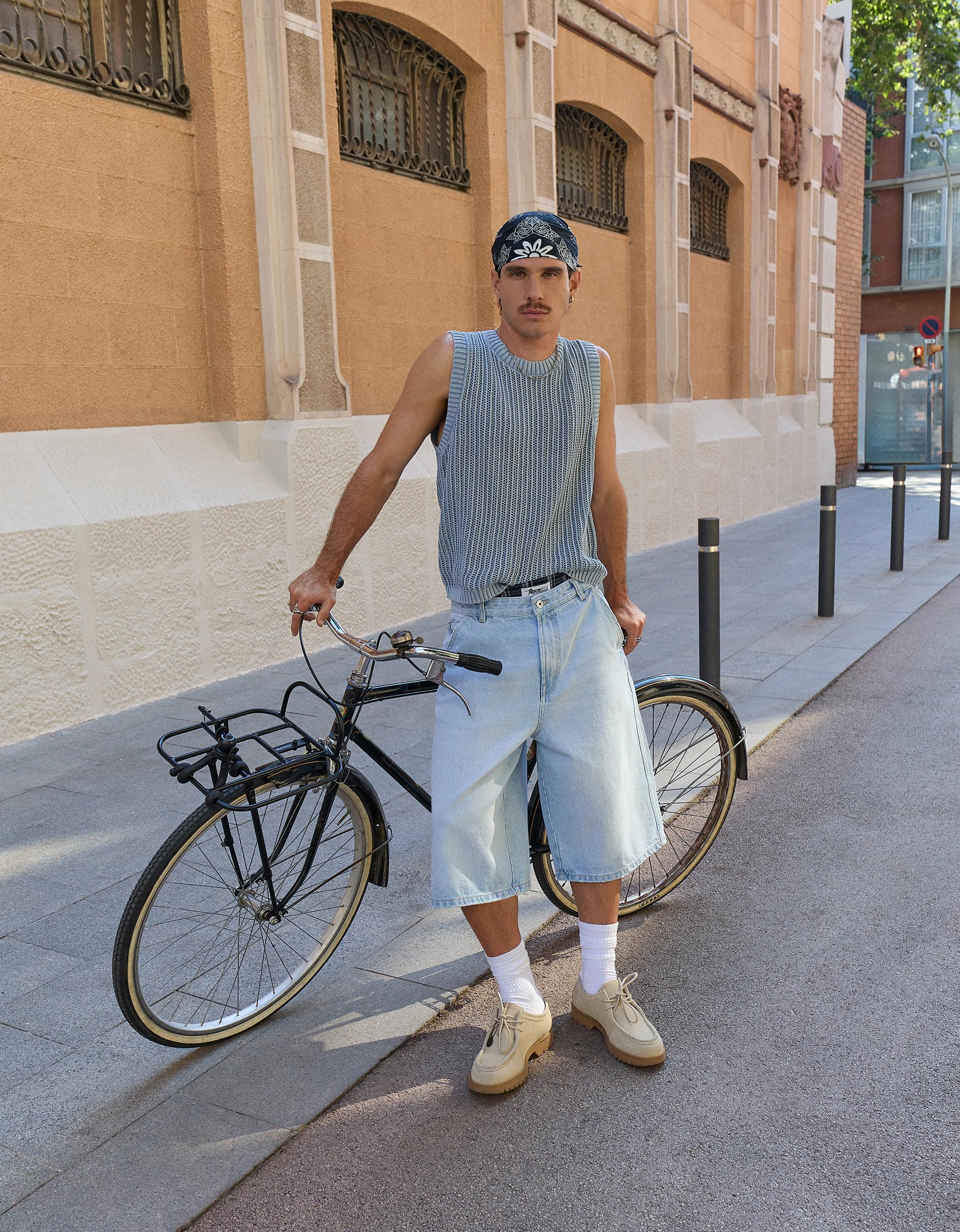 Mujer Bershka Pantalon Ciclista Bershka Pantalones Ciclismo Mujer