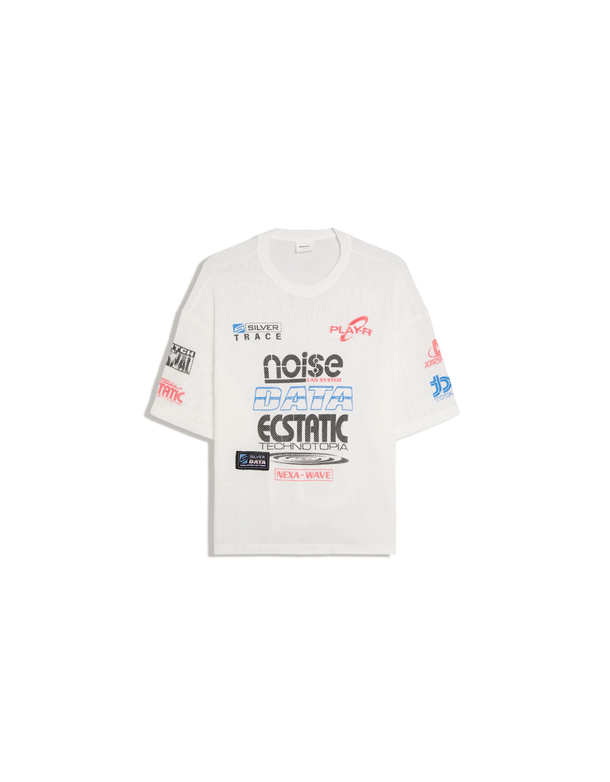 Boxy print T-shirt — Cream
